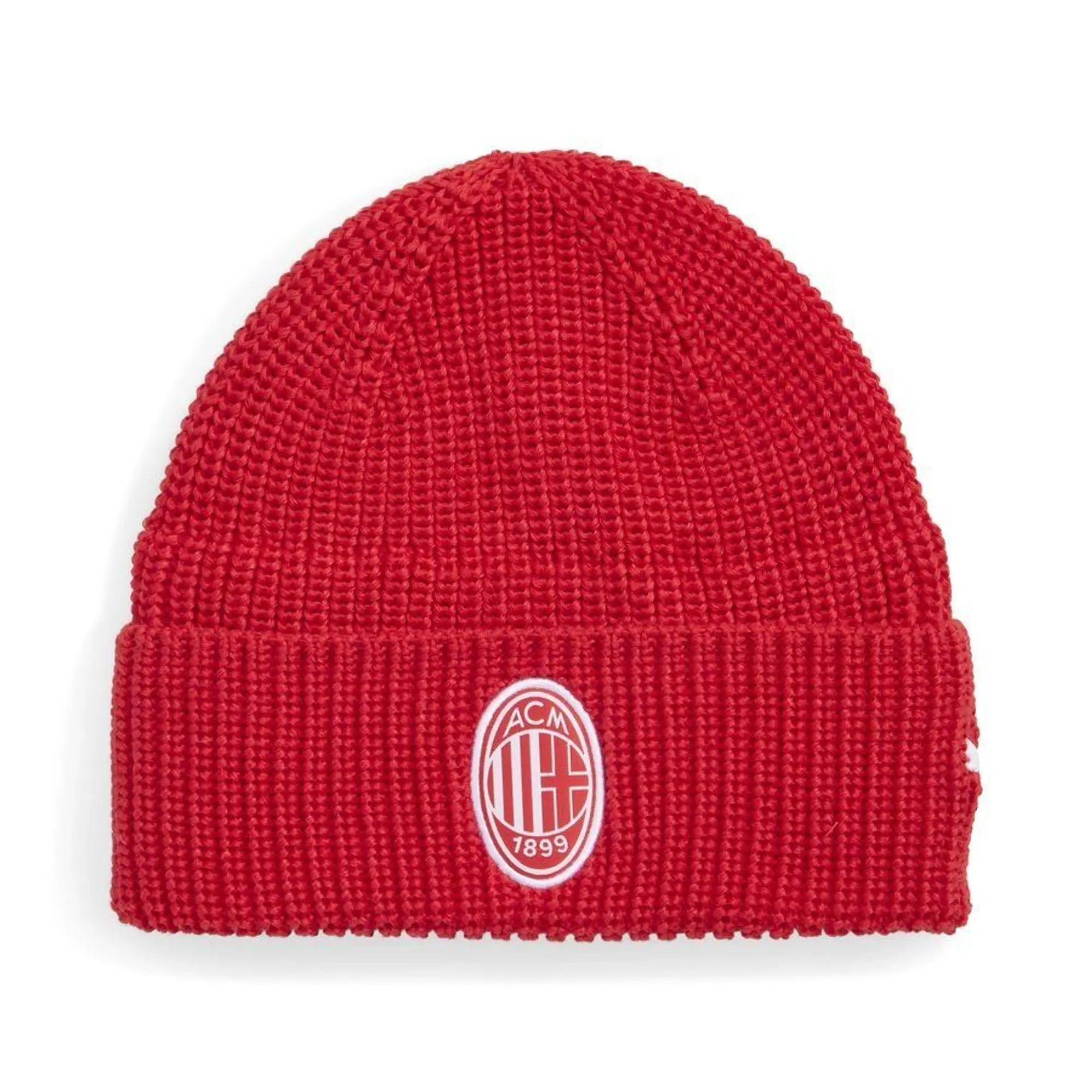 PUMA AC Milan Essentials Beanie Hat, For All Time Red/White