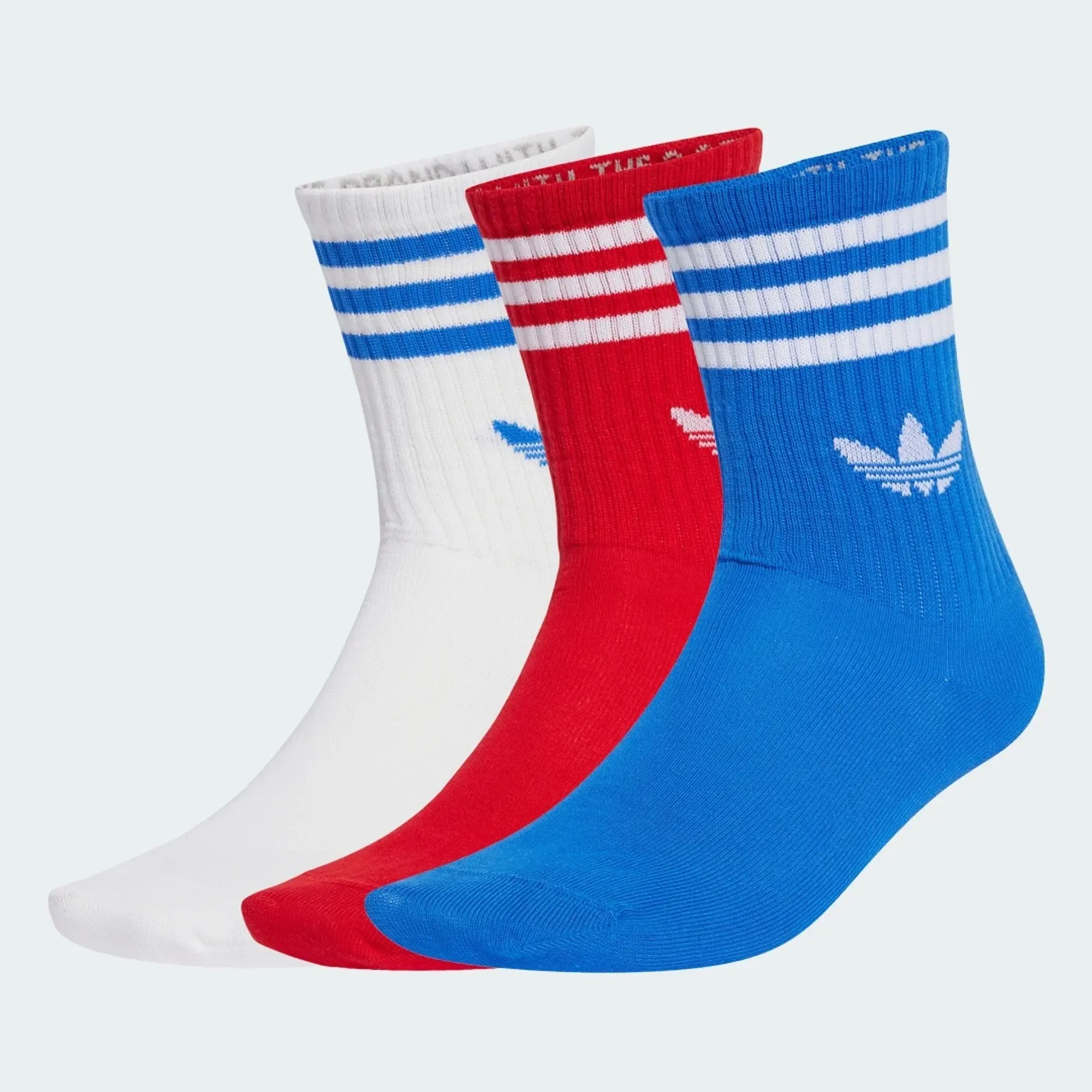adidas 3-Stripes Crew Socks 3 Pairs