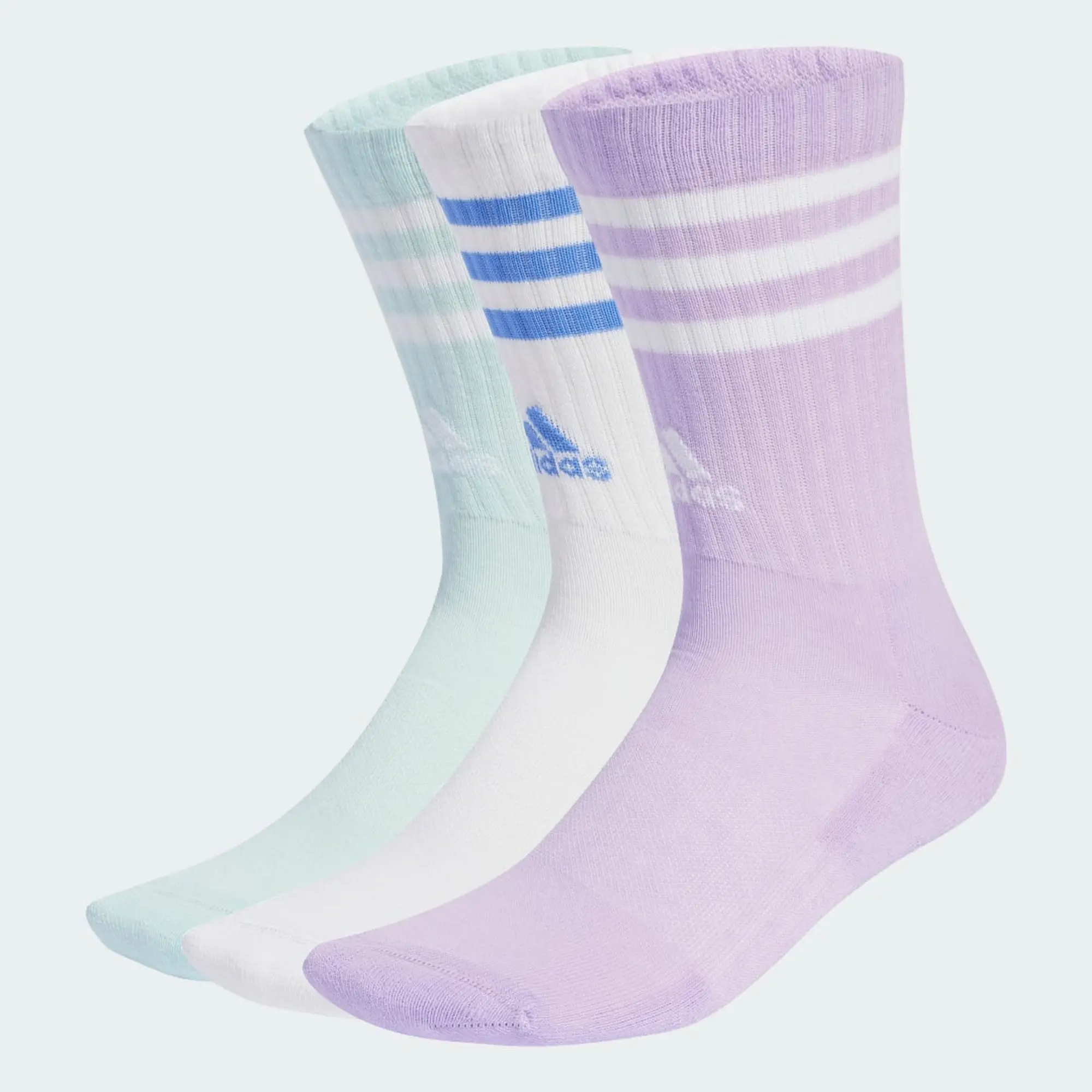 adidas 3-Stripes Cushioned Crew Socks 3 Pairs
