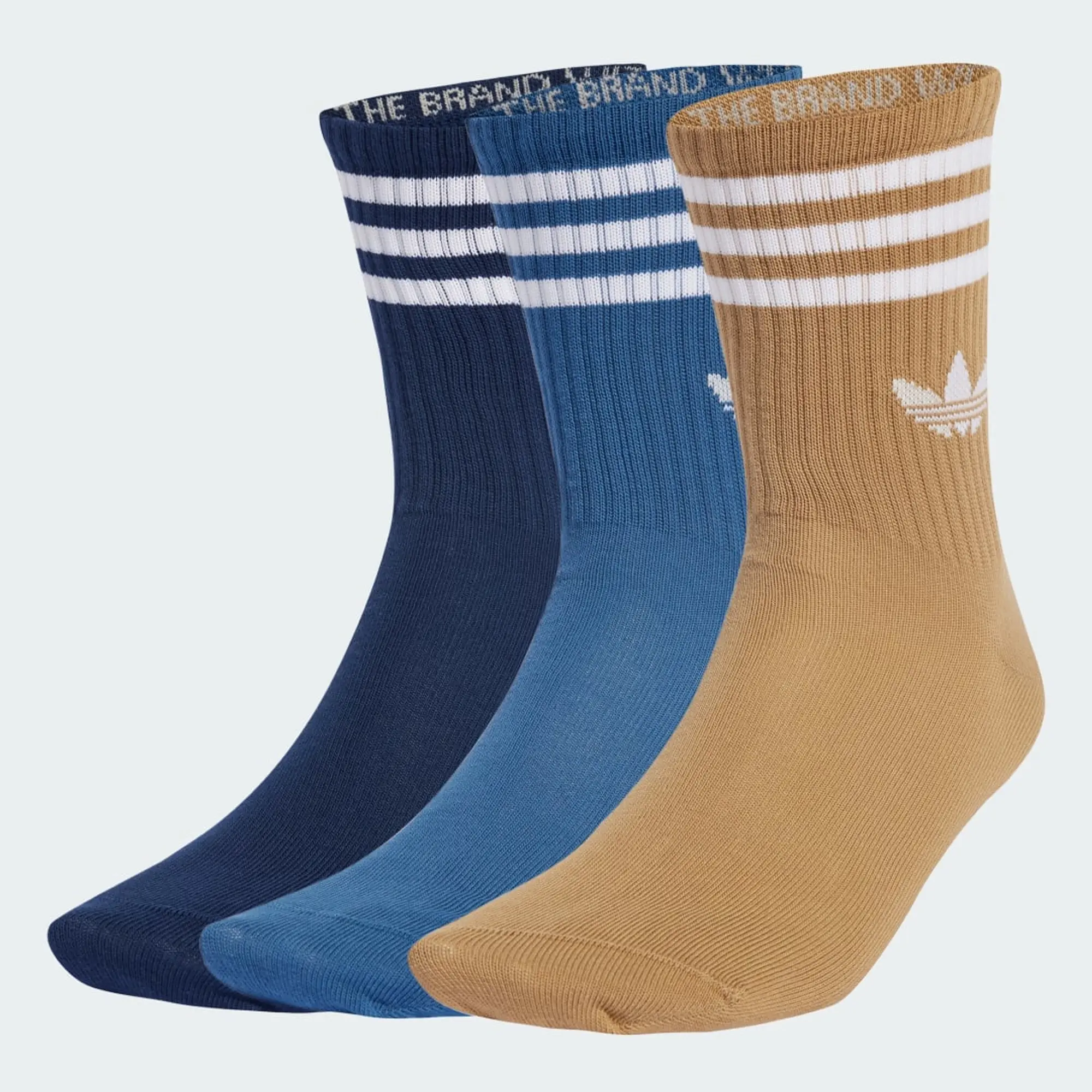 adidas 3-Stripes Crew Socks 3 Pairs