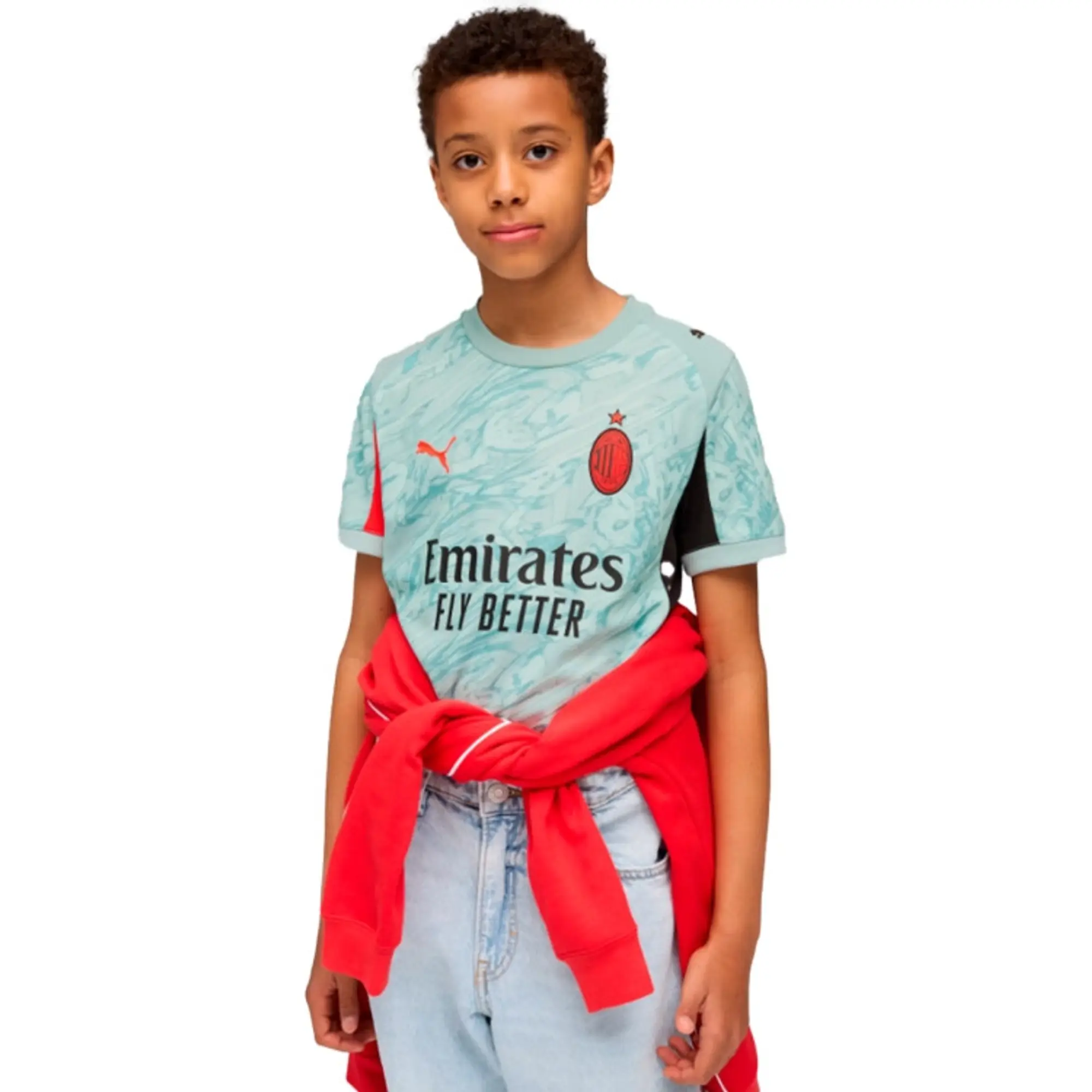 PUMA AC Milan 25/26 Goalkeeper Jersey Youth, Modern Mint/For All Time Red, size 11-12 Youth
