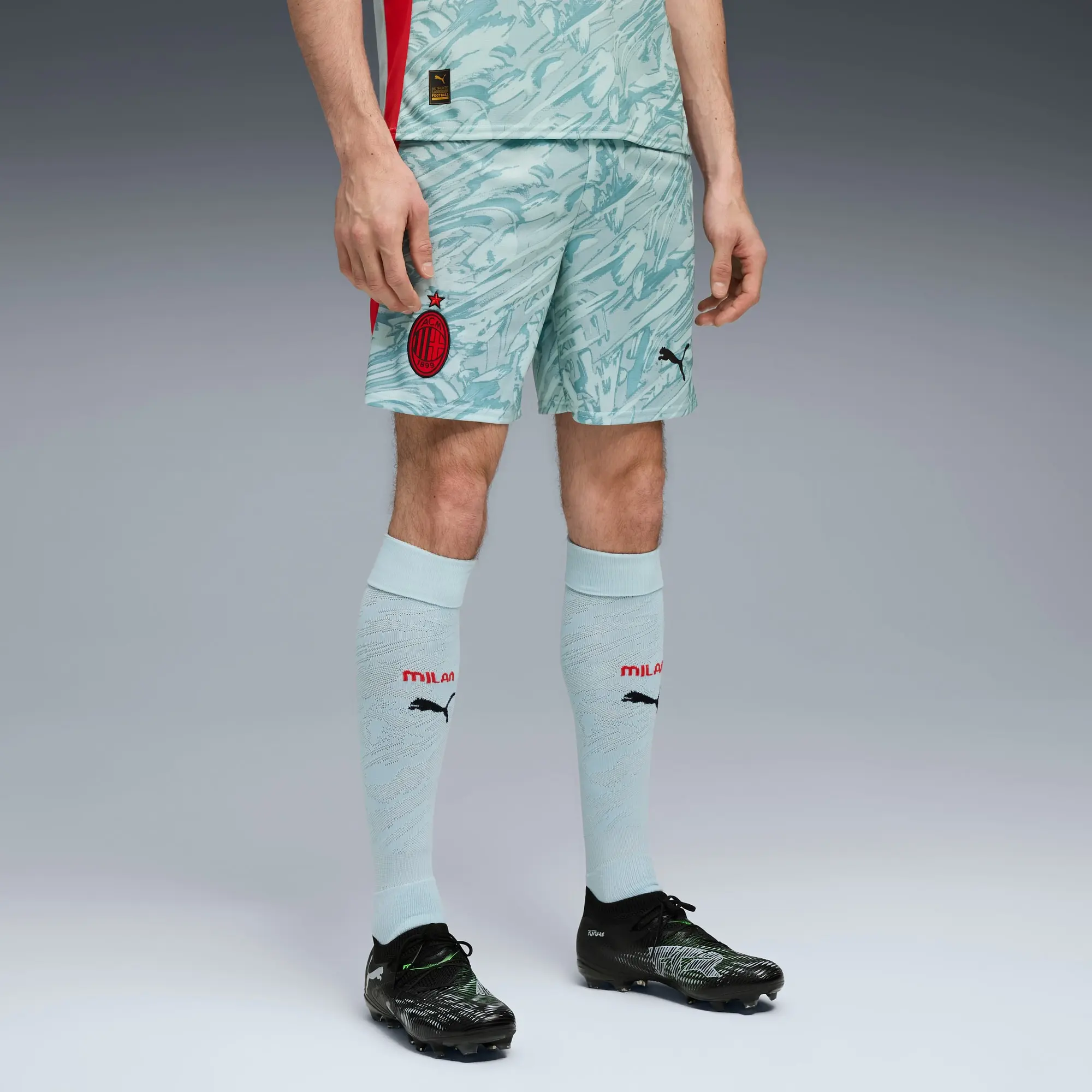 PUMA AC Milan 25/26 Goalkeeper Shorts Men, Modern Mint/For All Time Red, size 3XL