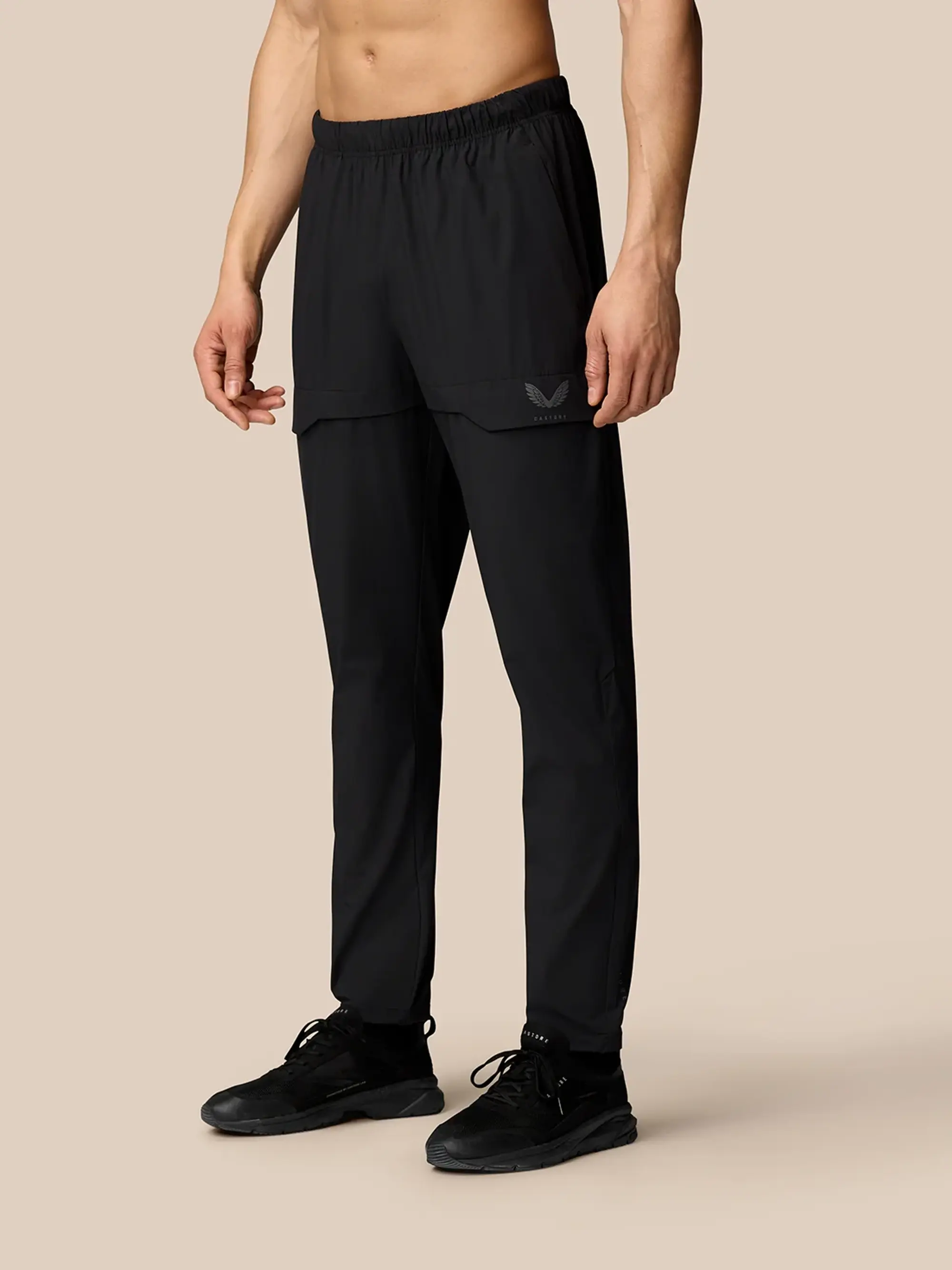 Castore Flex Lifestyle Cargo Pants - Black/gunmetal