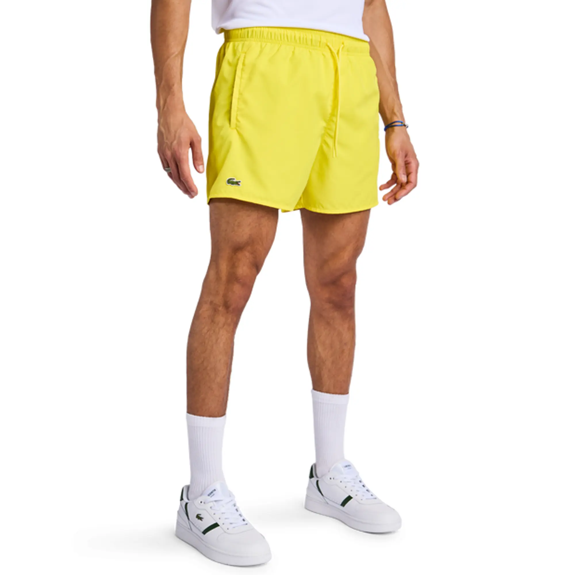 Lacoste Diamond Weave Men Shorts - Yellow