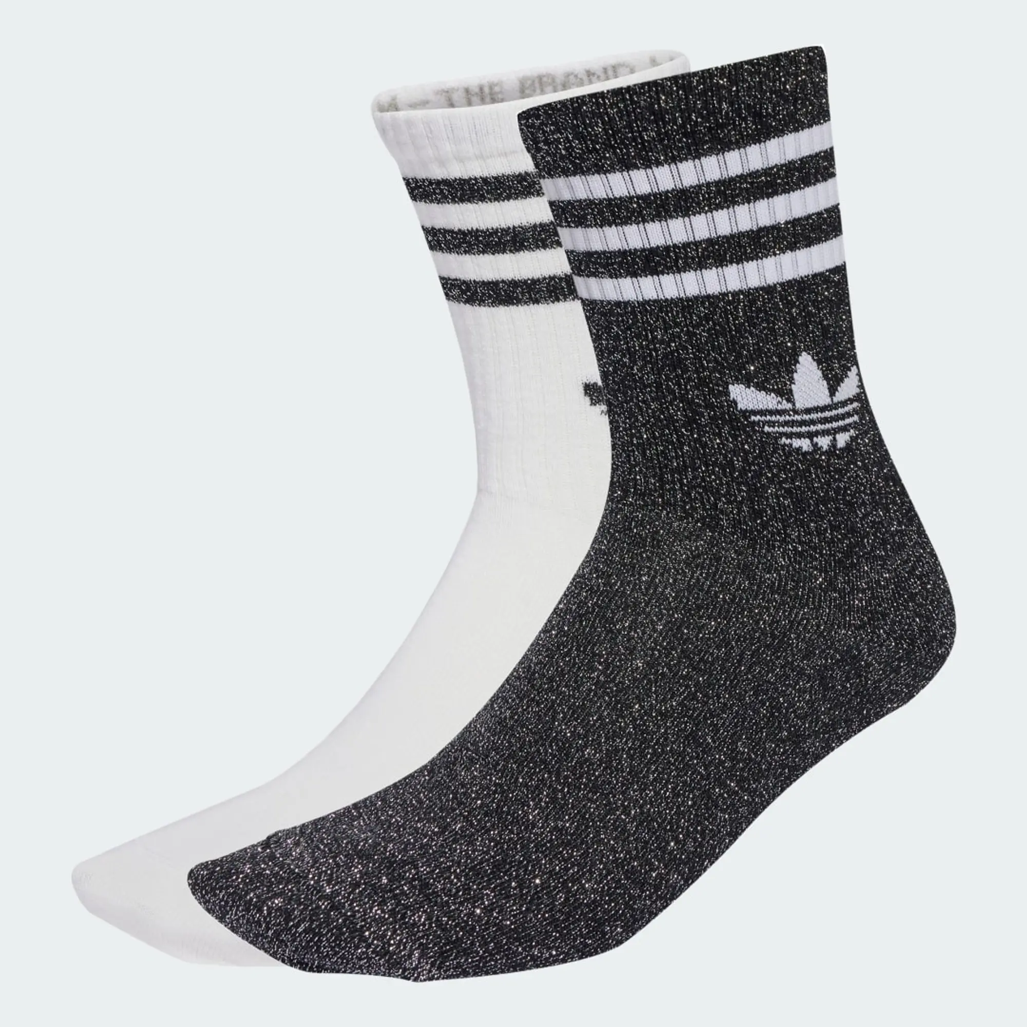 adidas Originals adidas 3-Stripes Glitter Crew Socks 2 Pairs