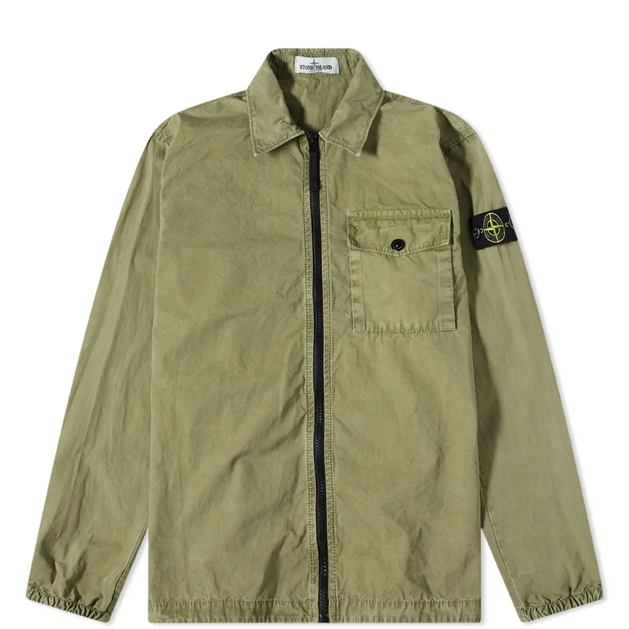 Zip Overshirt Stone Island Overshirt Sage Stone Island Brushed