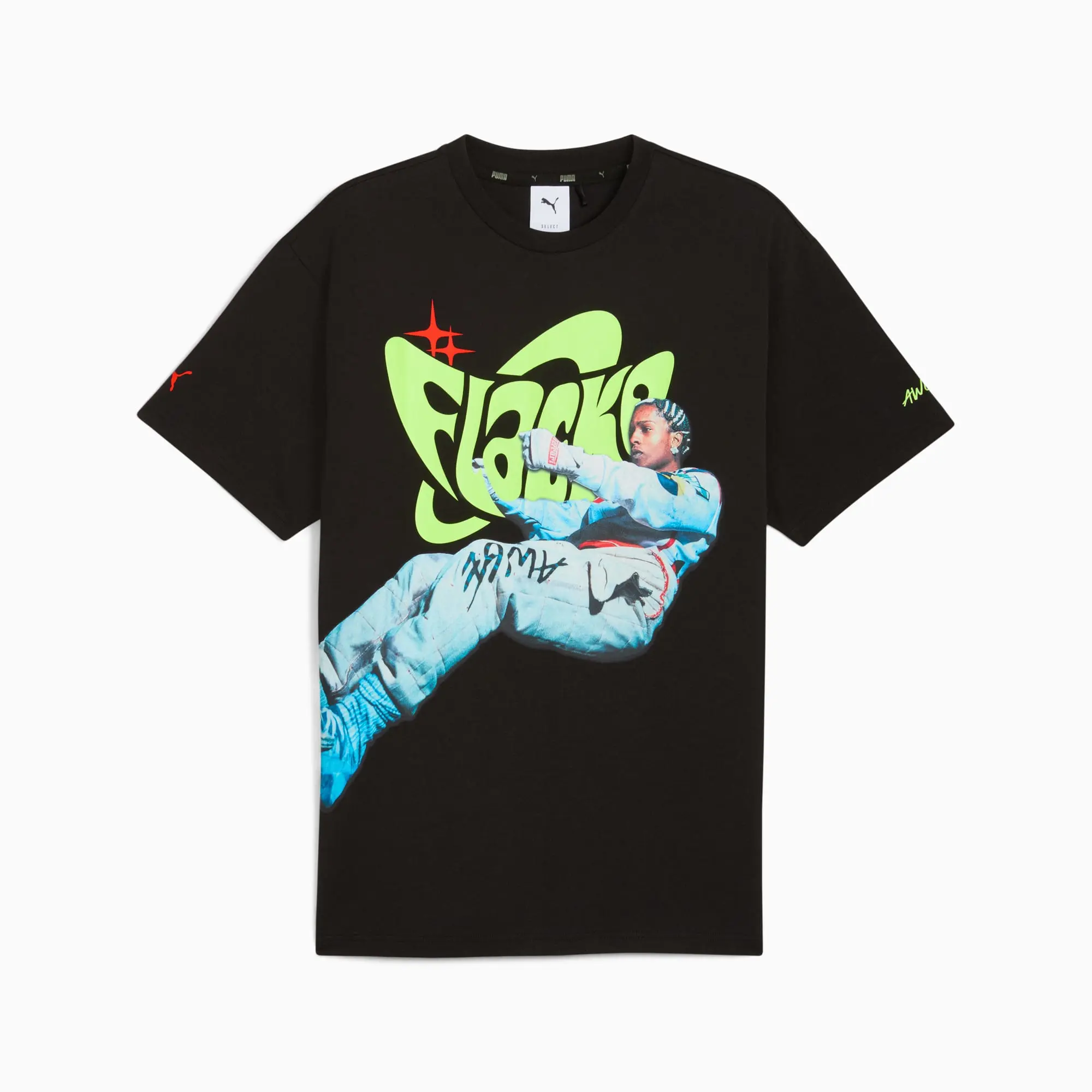 A$Ap Rocky x PUMA Flacko Drive T-Shirt Men, Black, size Large