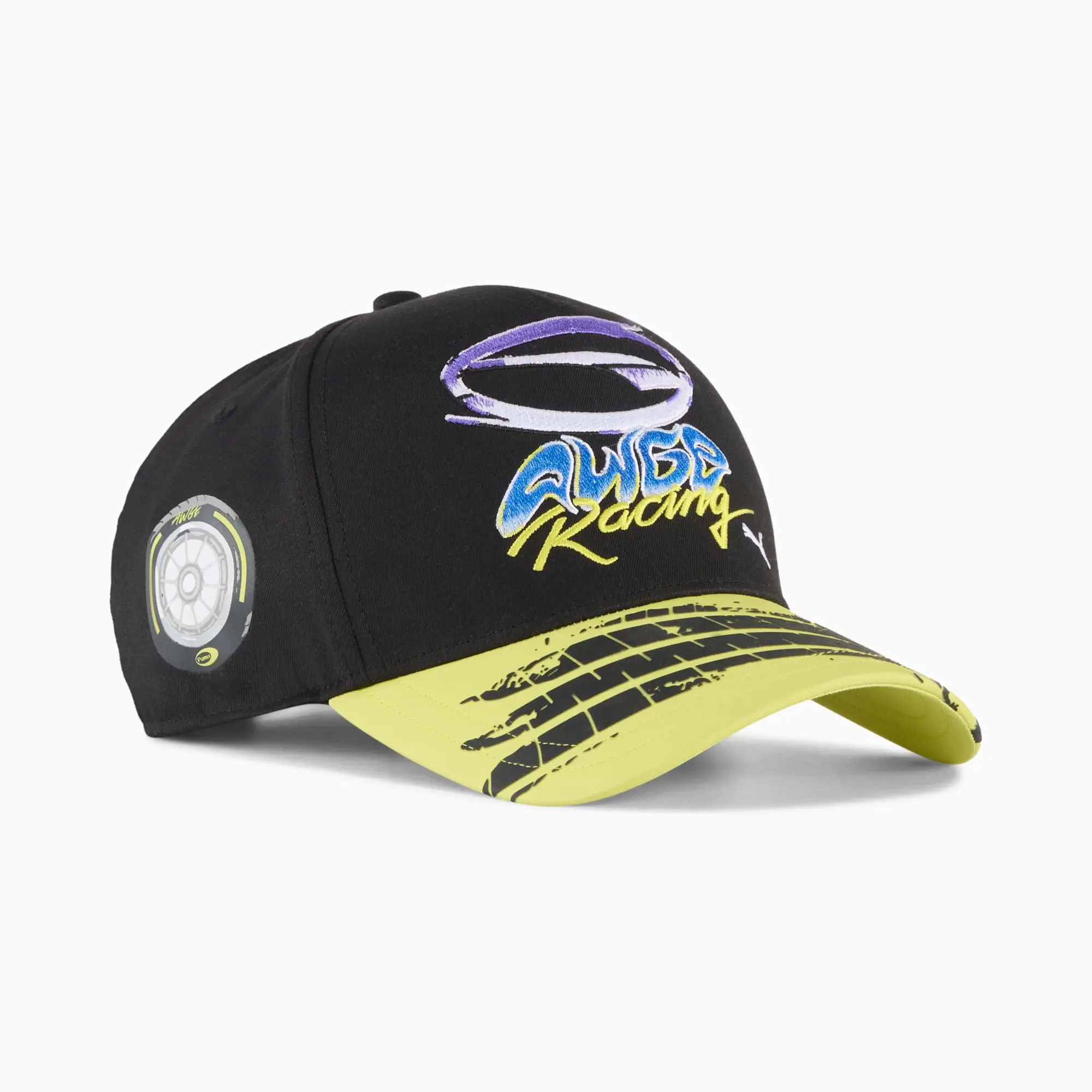 A$Ap Rocky x PUMA Awge Cap, Black/Lime Sheen, size Large