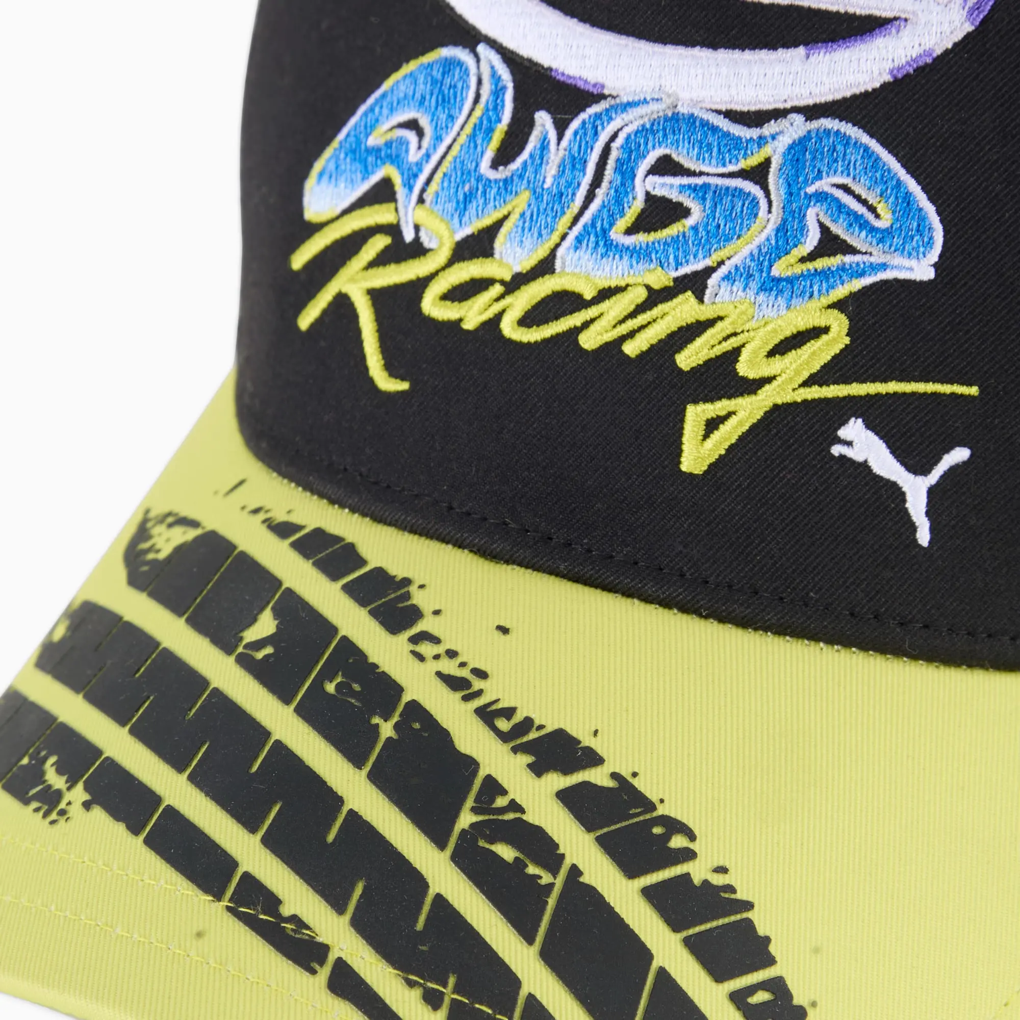 A$Ap Rocky x PUMA Awge Cap, Black/Lime Sheen, size Large