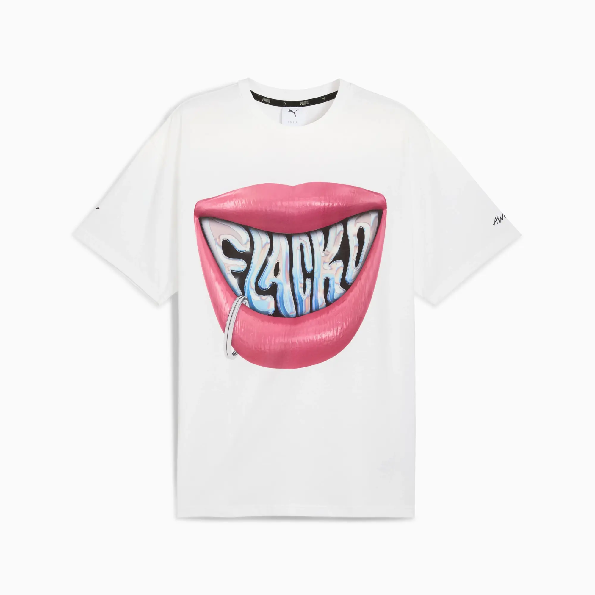 A$Ap Rocky x PUMA Flacko Smile T-Shirt Men, White, size Large