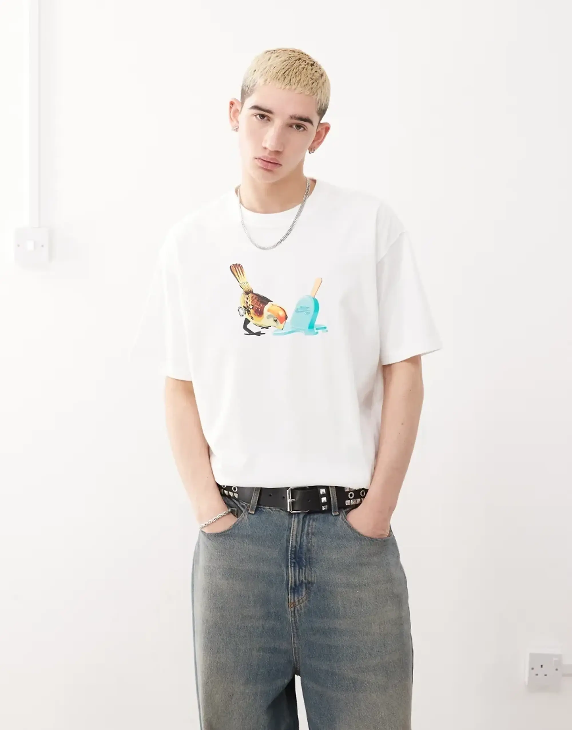 Nike Sb Graphic T-Shirt In White