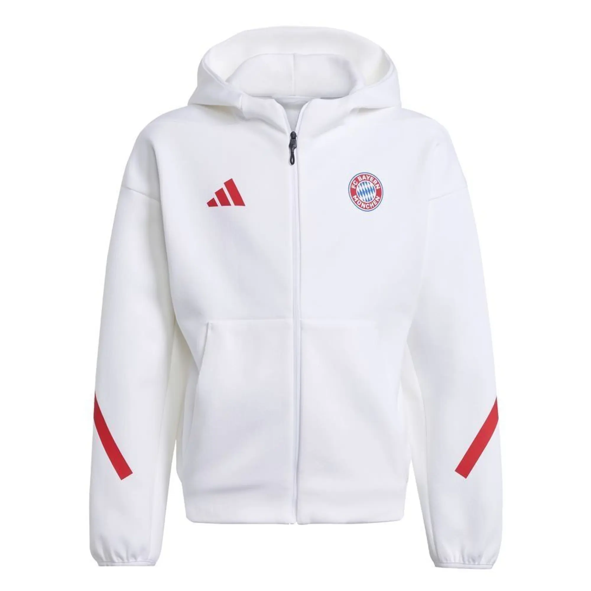 Bayern München Jacket Anthem - White/Black Kids - ['White']