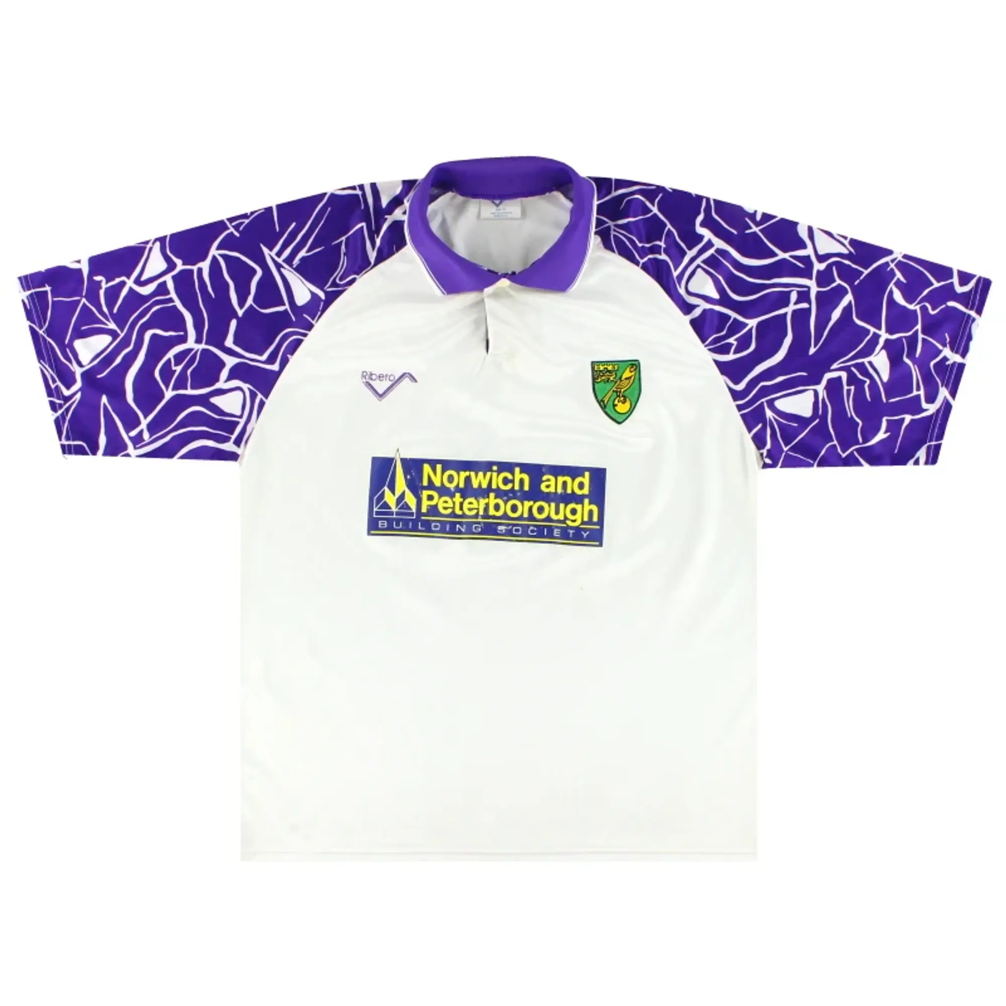 1992-94 Norwich City Ribero Away Shirt XL - Norwich City / Very Good / XL