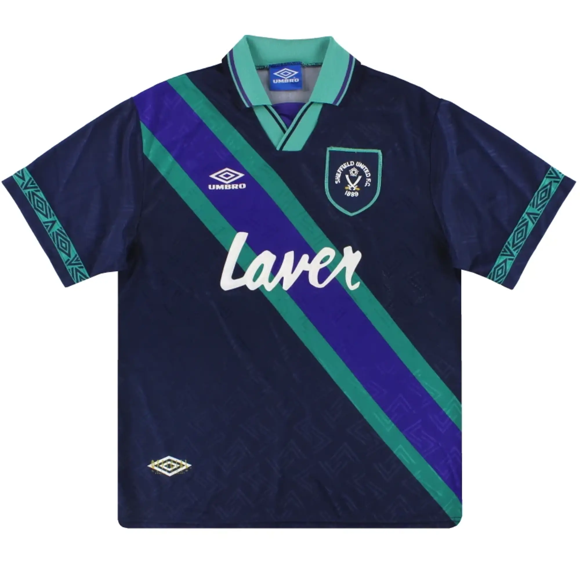 1993-95 Sheffield United Umbro Away Shirt L - Sheffield United / Very Good / Large