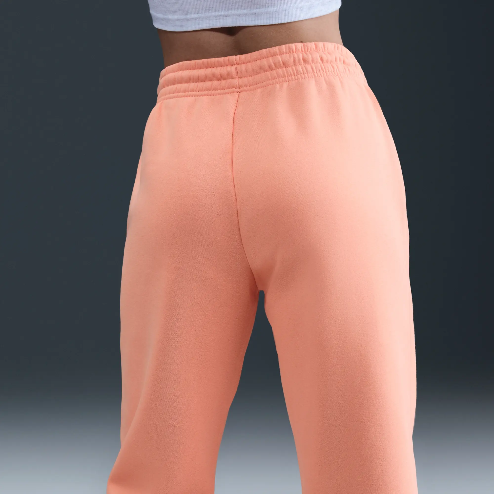 Nike Phoenix Fleece High Waisted Oversized Joggers In Pink