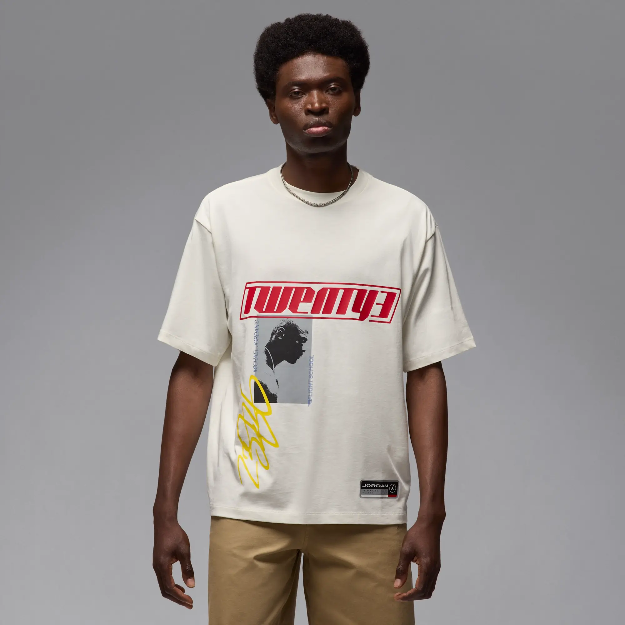 Nike Jordan Flight Essentials Men's Oversized T-Shirt - White - Cotton