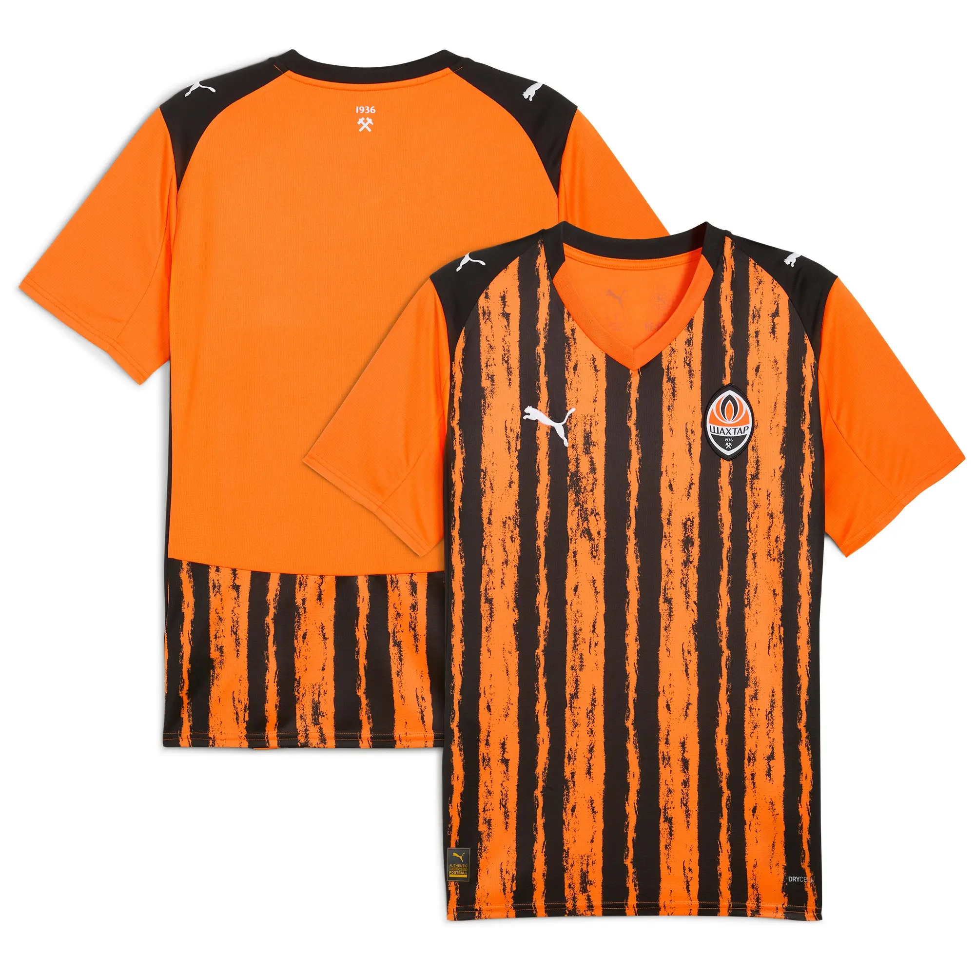 PUMA FC Shakhtar Donetsk 25/26 Home Jersey Men, Rickie Orange/Black, size 3XL