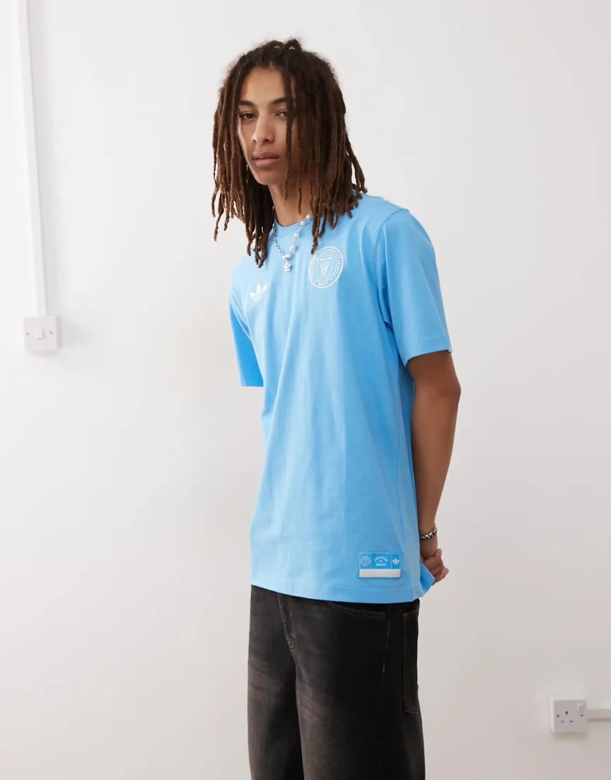 Adidas Football Inter Miami T-Shirt In Blue