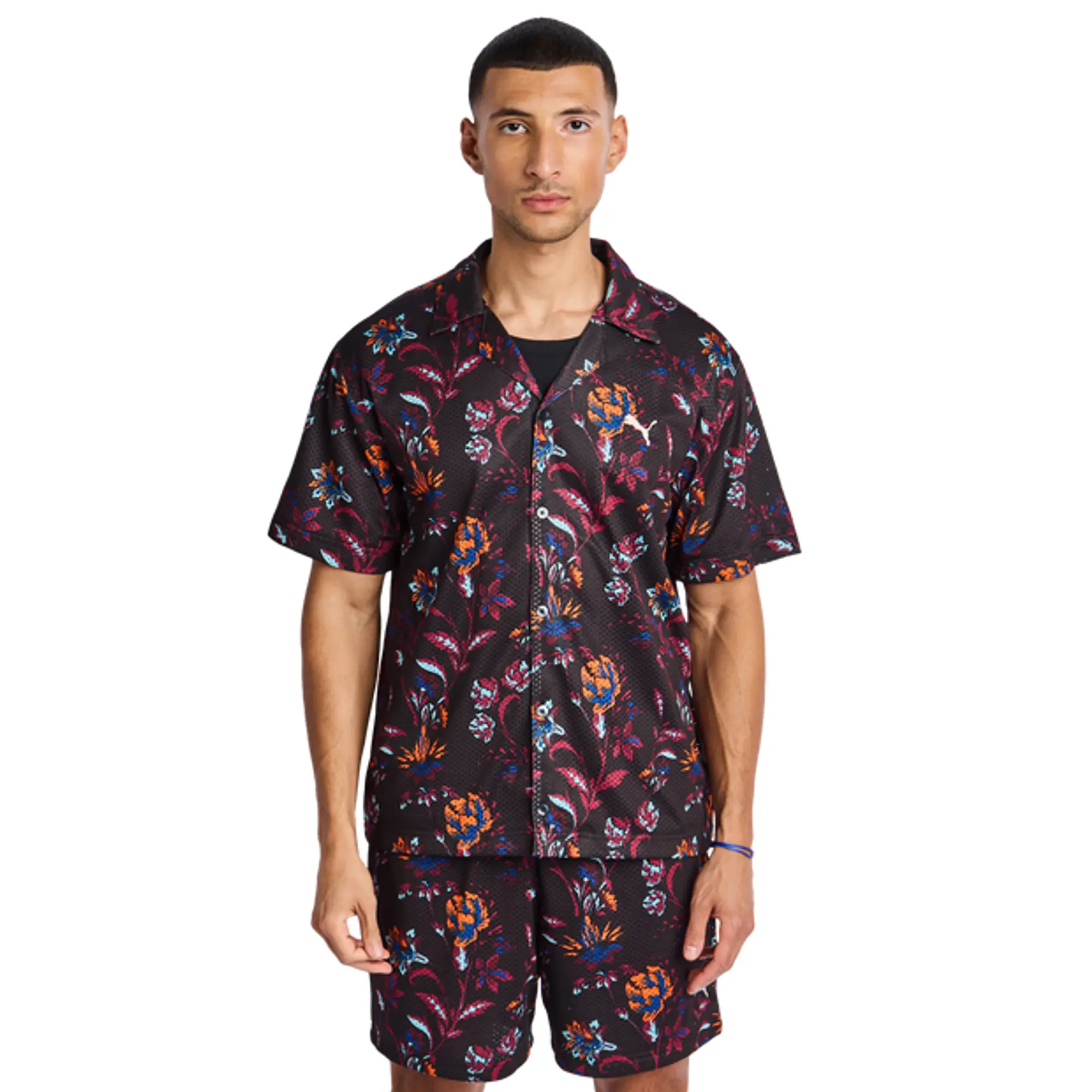 PUMA Floral Sport Graphic Shirt Men, Black