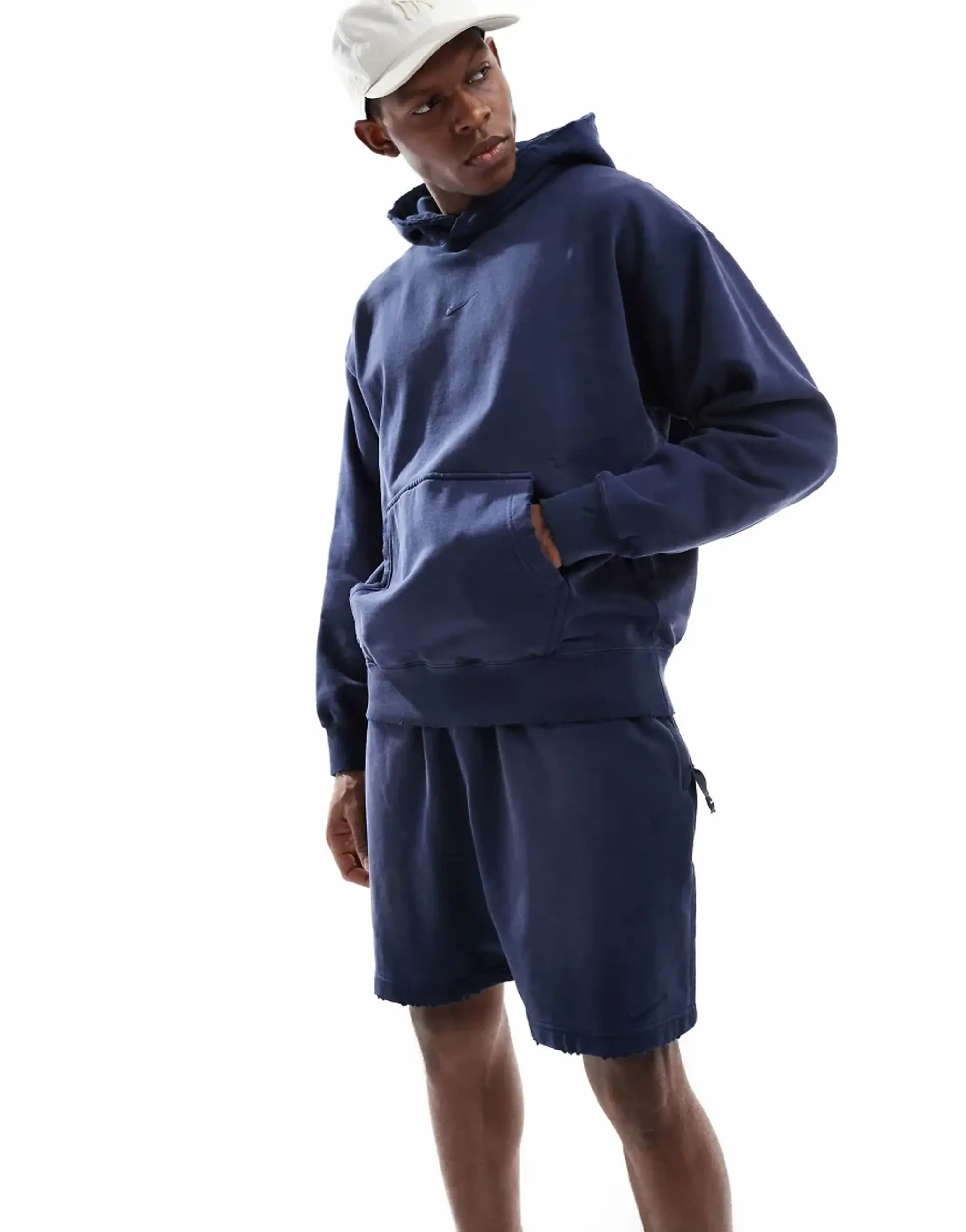 Shorts Nike Solo Swoosh Men's French Terry Shorts Obsidian/ Obsidian Xs