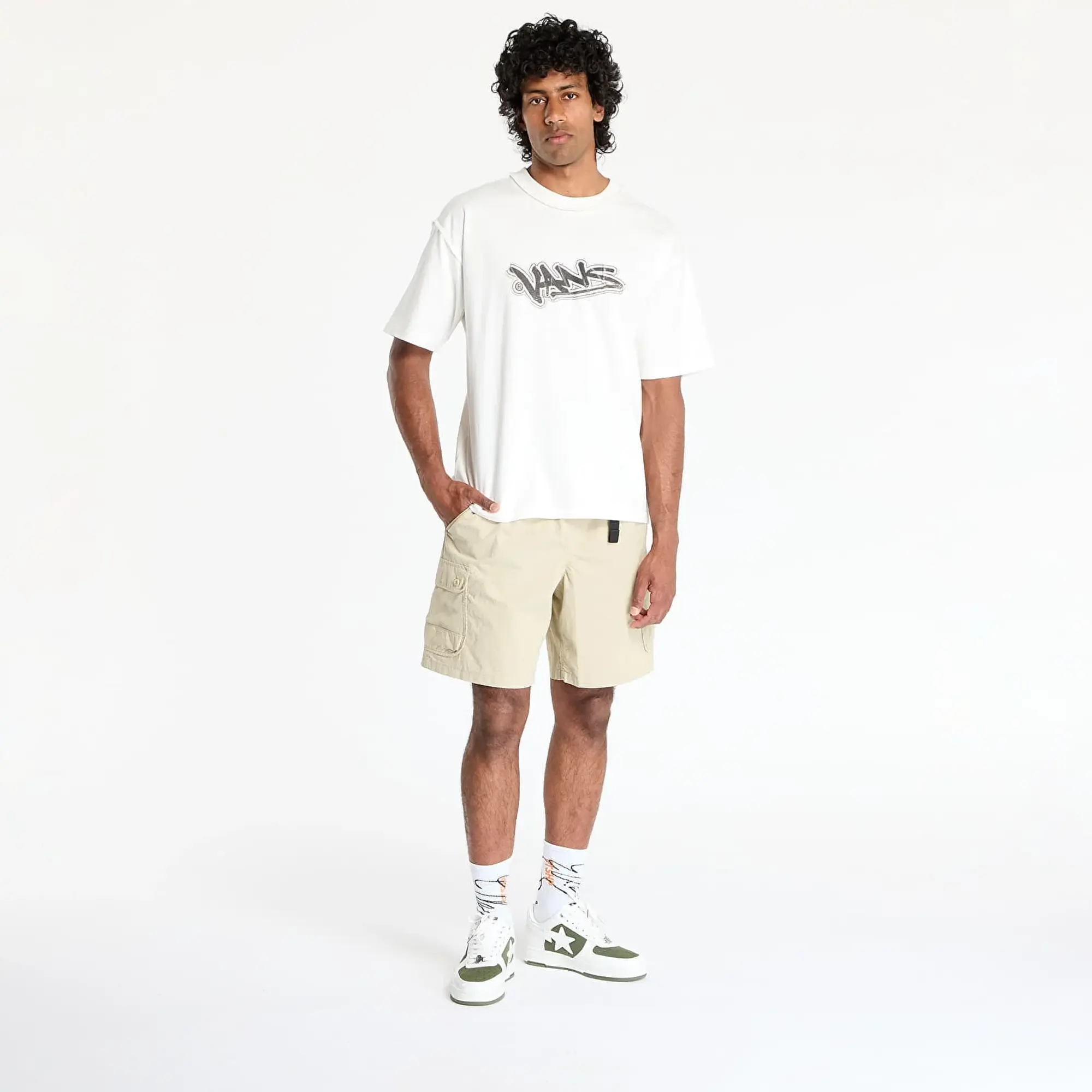 T-Shirt Vans Lx Slap Short Sleeve Tee Marshmallow M