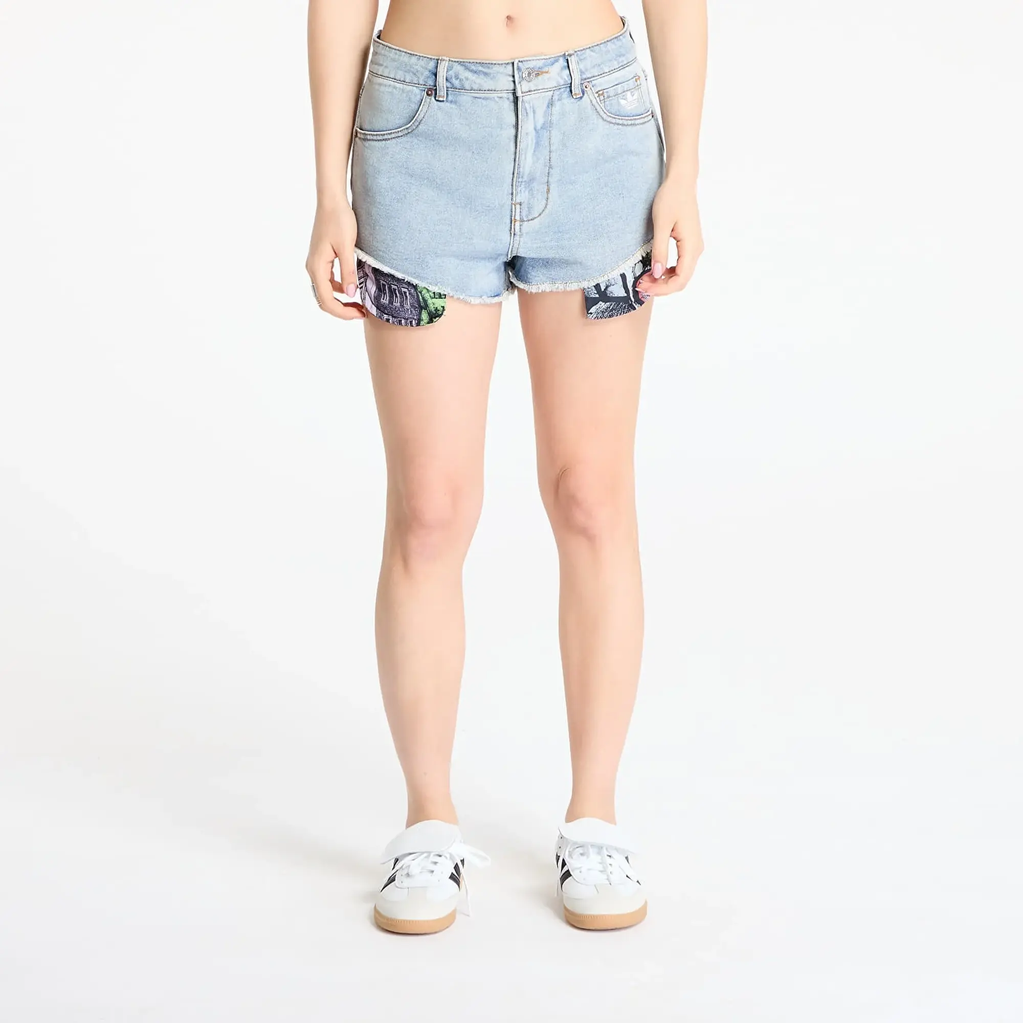 Shorts Adidas X Jeremy Scott Pride Denim Shorts Indigo Denim 26