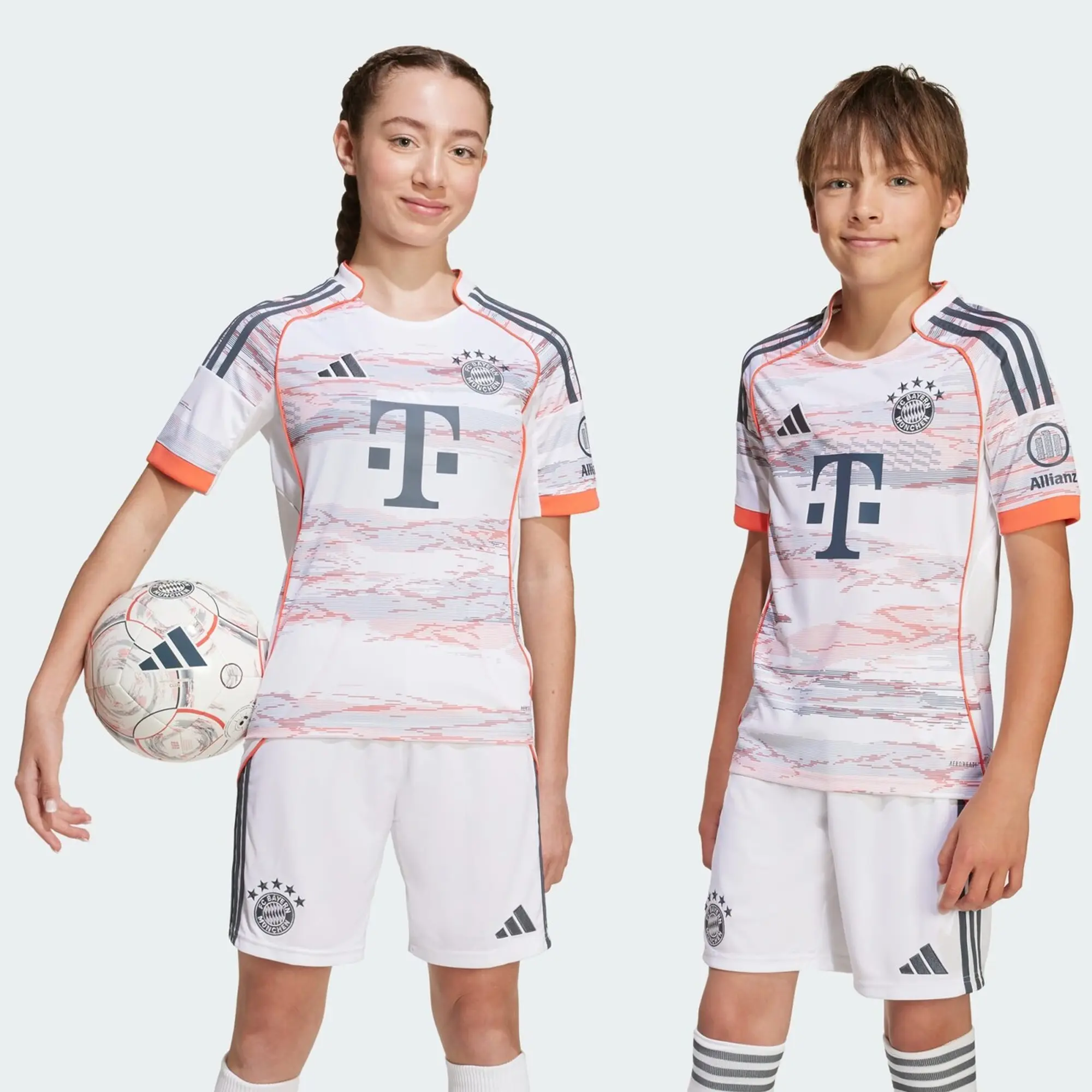 adidas Kids FC Bayern 25 26 Away Jersey Kids