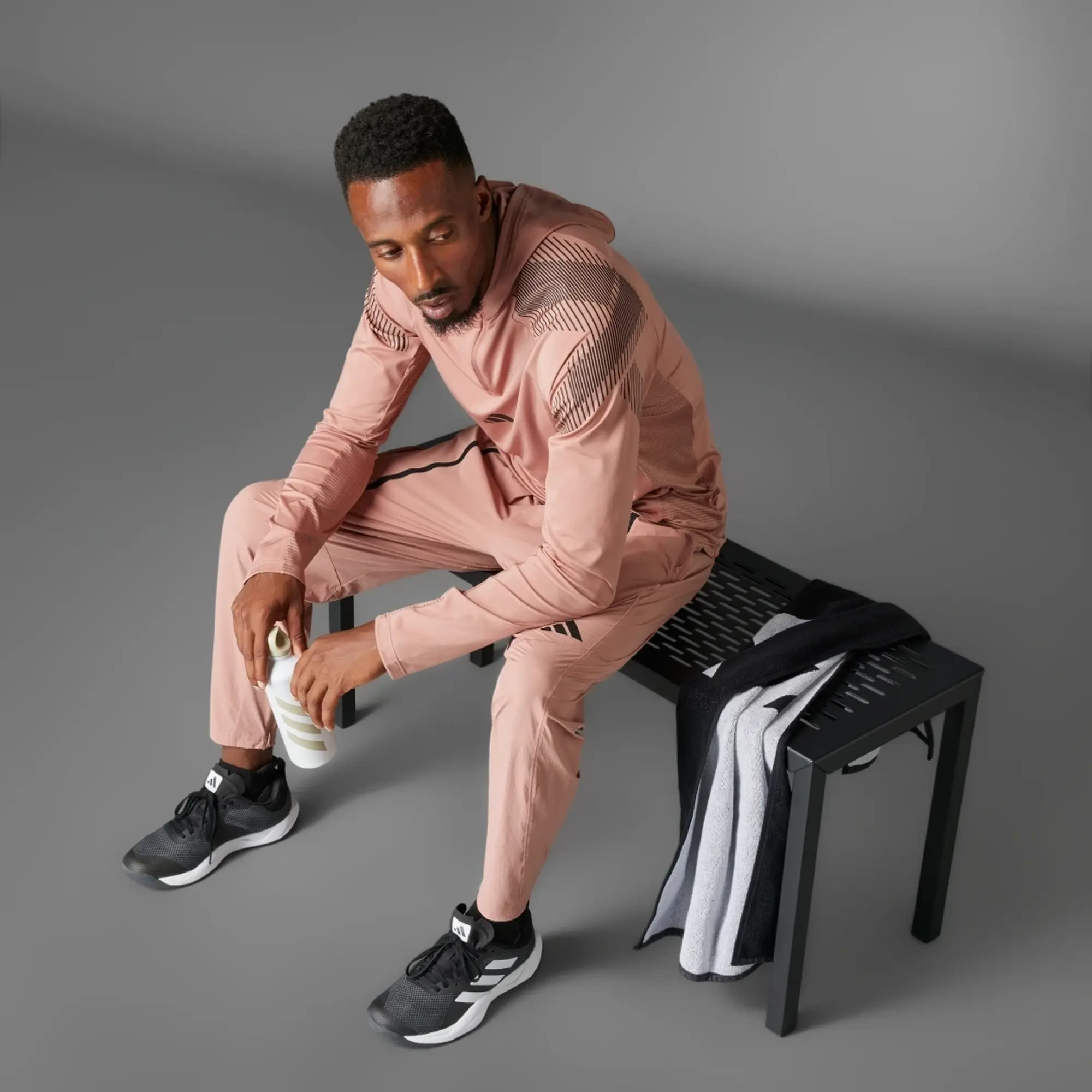 adidas Pro-Series Quarter Zip Hooded Track Jacket
