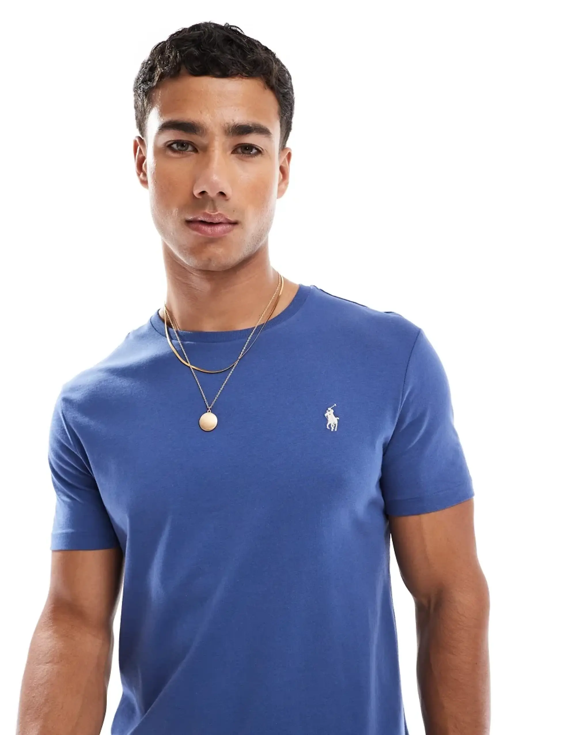 Polo Ralph Lauren  T-SHIRT AJUSTE EN COTON  men's T shirt in Blue