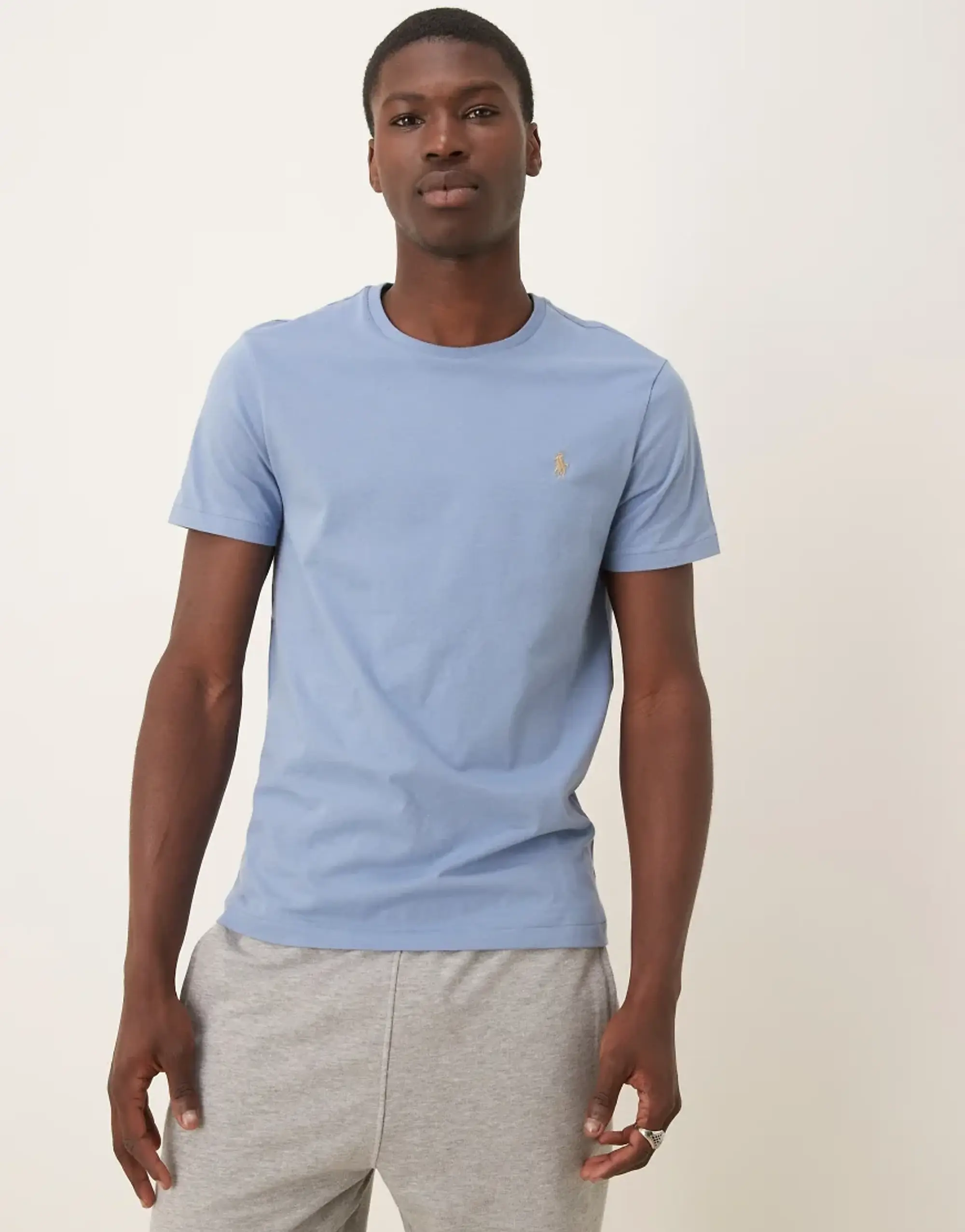 Polo Ralph Lauren  T-SHIRT AJUSTE EN COTON  men's T shirt in Blue