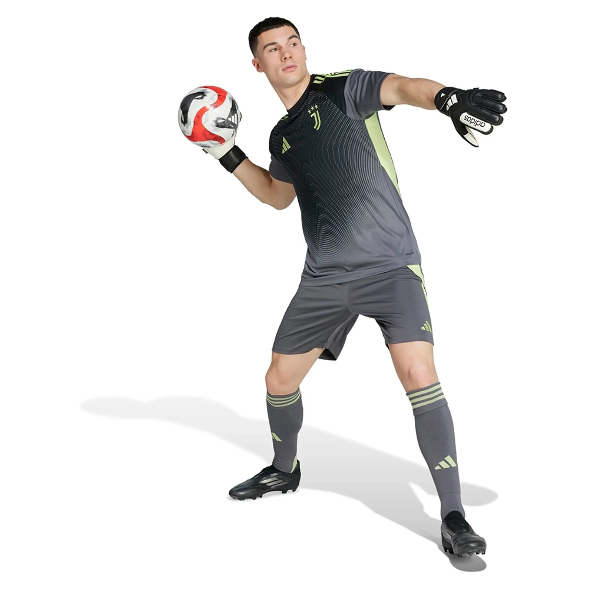 Adidas Juventus 25/26 Goalkeeper Home Short Sleeve T-shirt