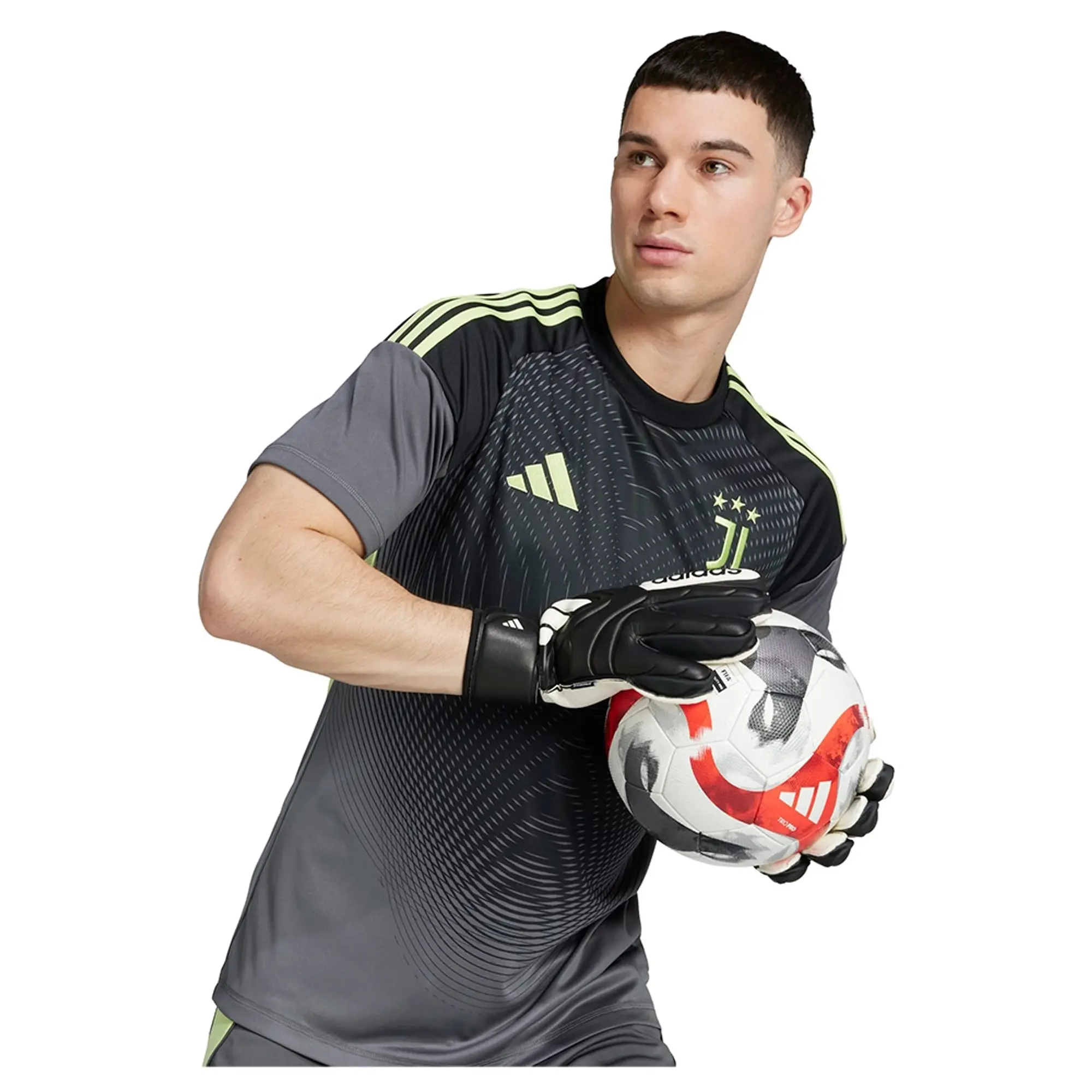 Adidas Juventus 25/26 Goalkeeper Home Short Sleeve T-shirt
