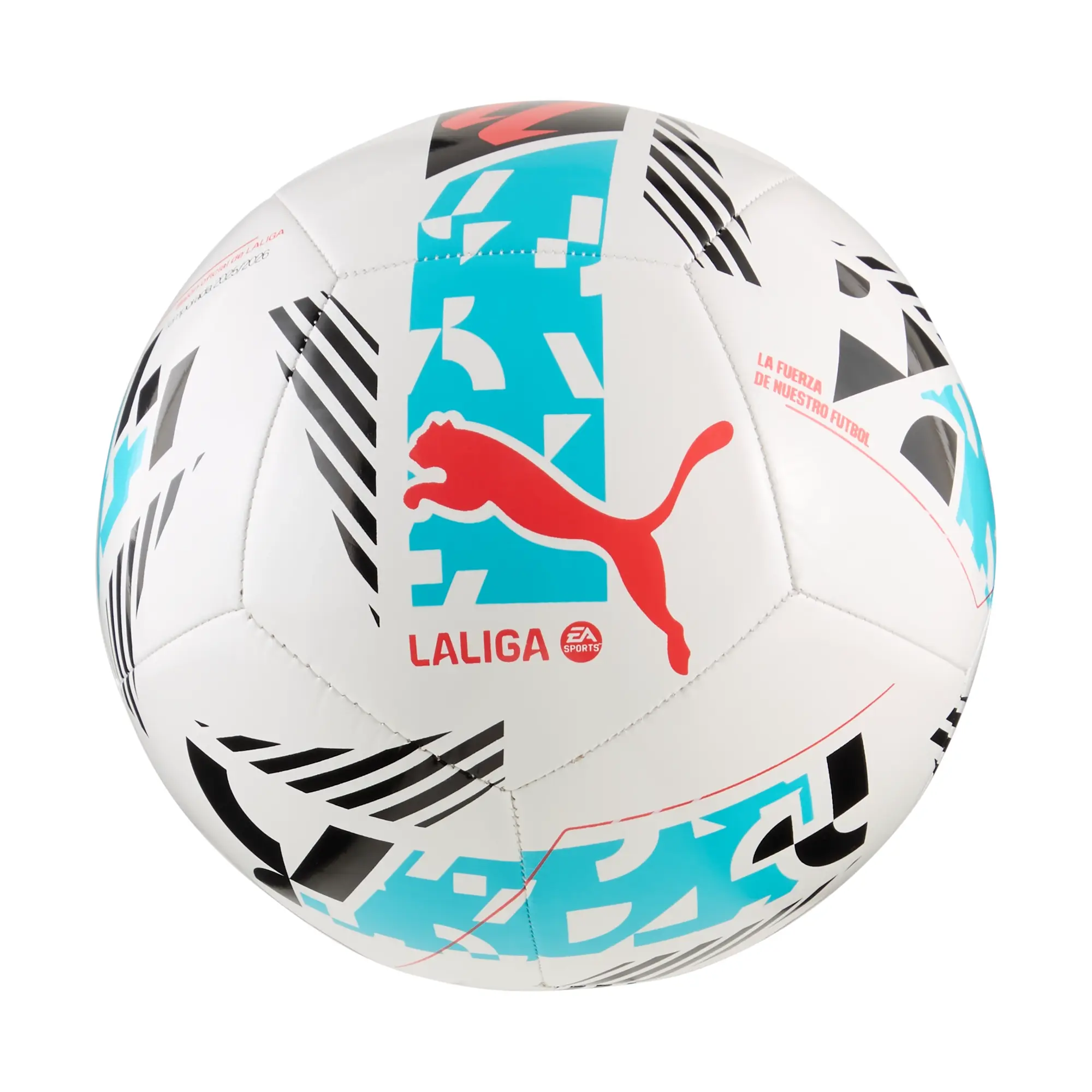 PUMA Orbita Laliga 1 Football, White/Multicolor, size 3