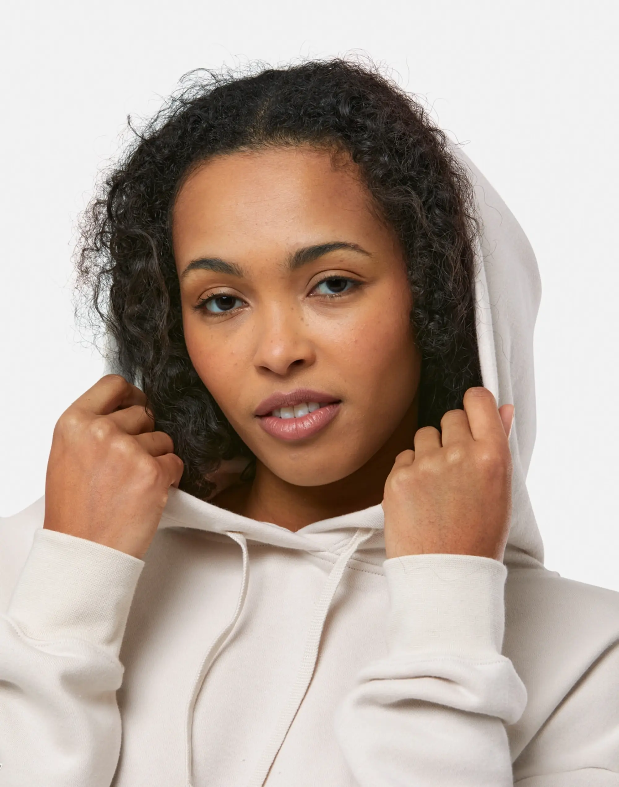 Women's Nike Club Fleece Cropped Hoodie in Cream 