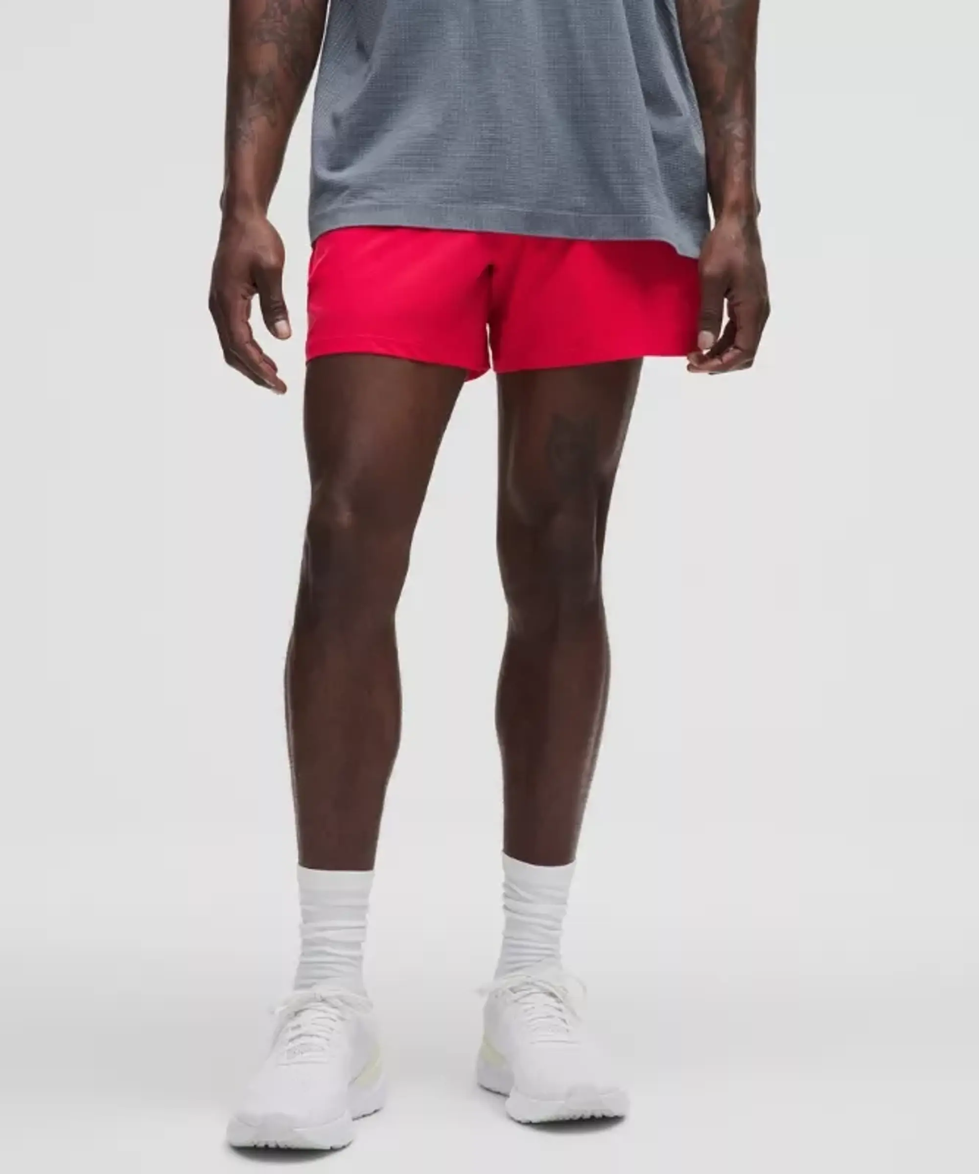 lululemon – Men's Pace Breaker Linerless Shorts – 5" – Color Red – Size L