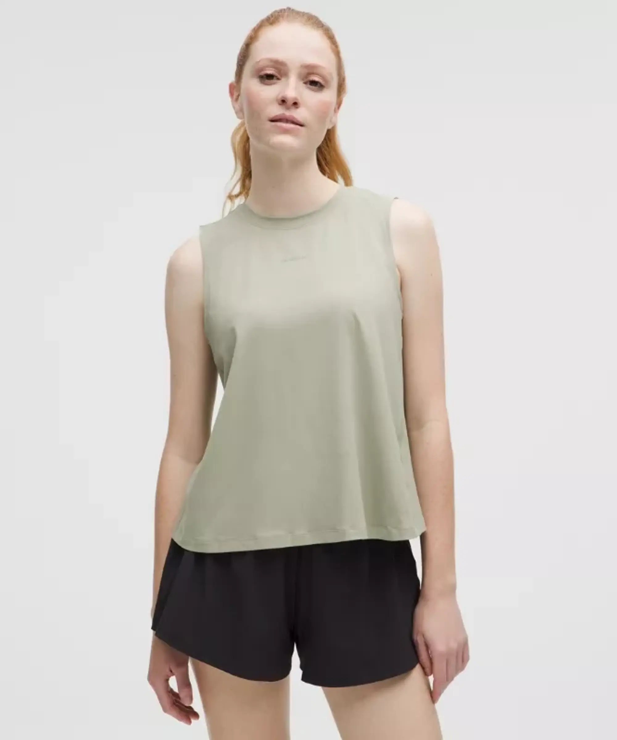 lululemon – Women's Pace Crush Cross-Back Graphic Tank Top – Color Green/Pastel – Size L