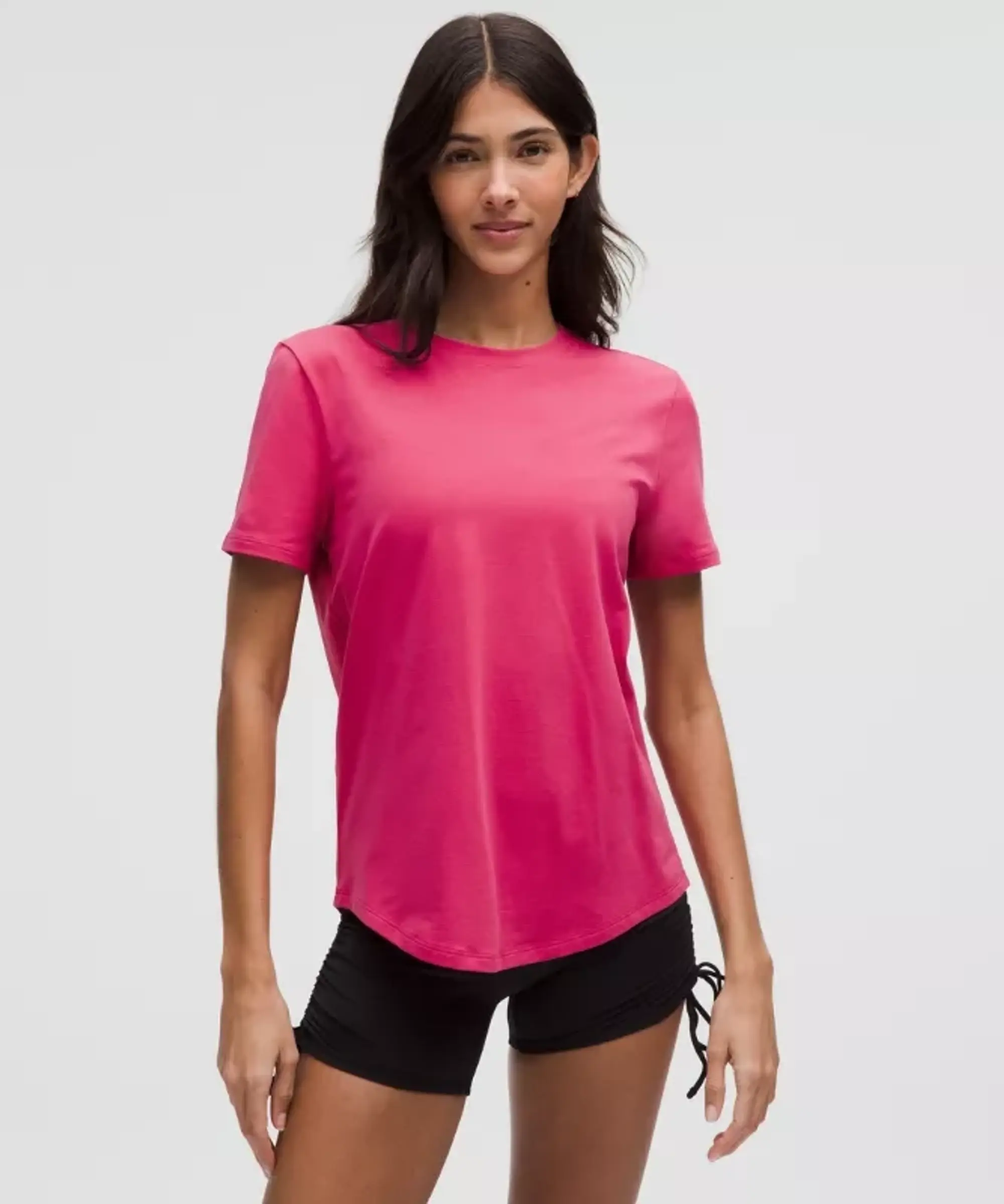 lululemon – Women's Love Curved-Hem Crewneck T-Shirt – Color Pink – Size 0