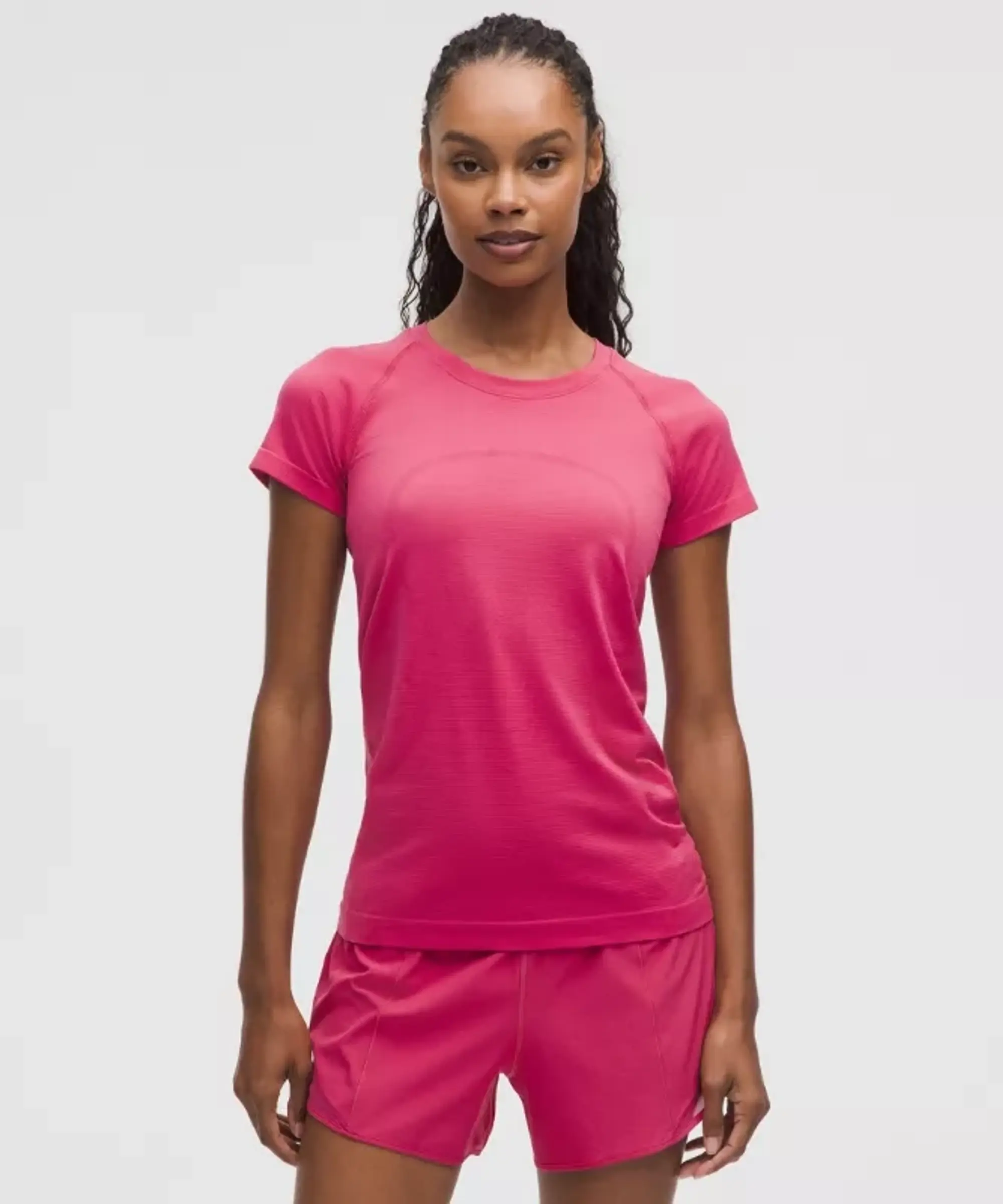 lululemon – Women's Swiftly Tech Short-Sleeve Shirt 2.0 Hip Length – Color Pink – Size 0