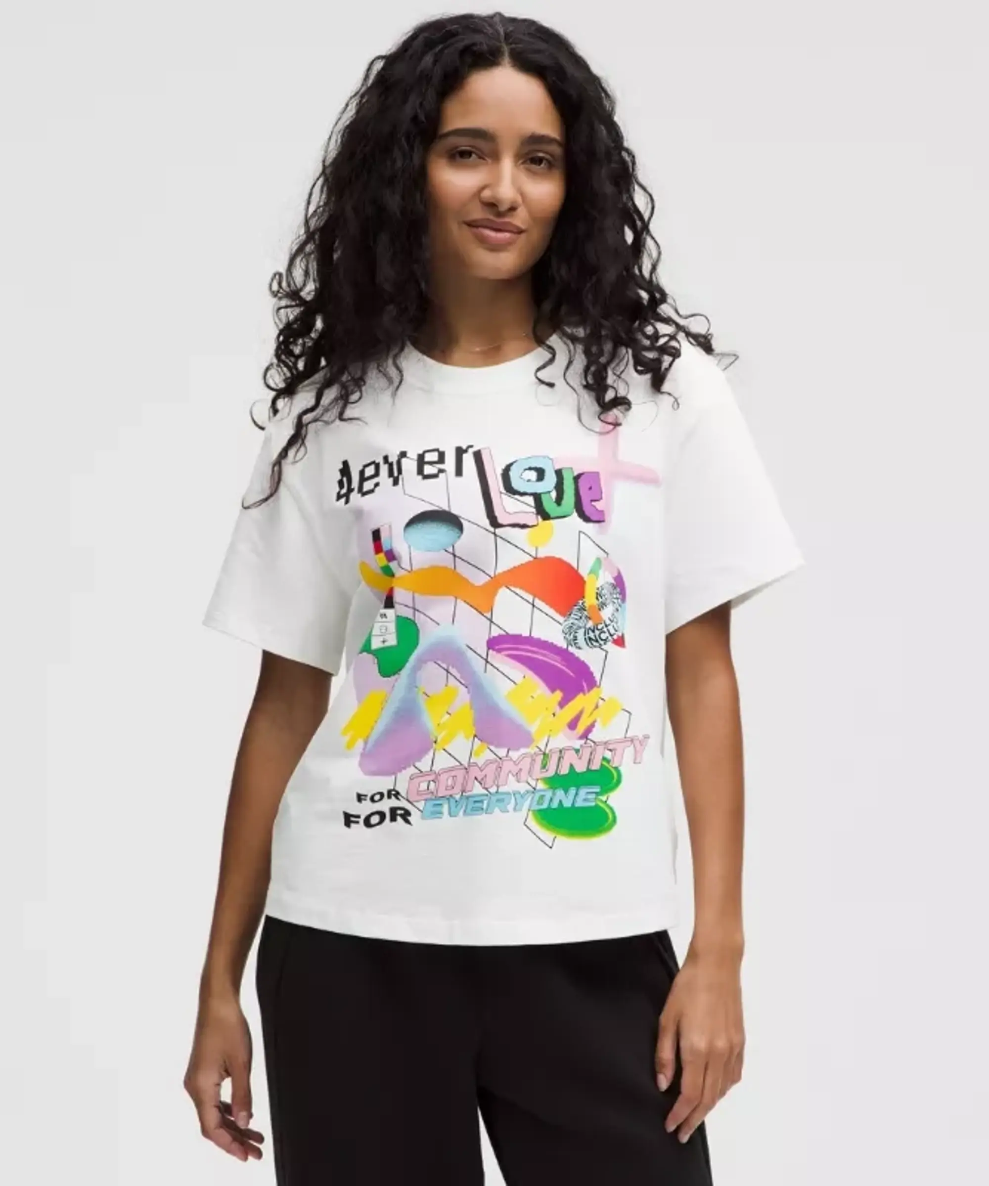 lululemon – Women's Relaxed-Fit Jersey T-Shirt Pride – Color White – Size 10