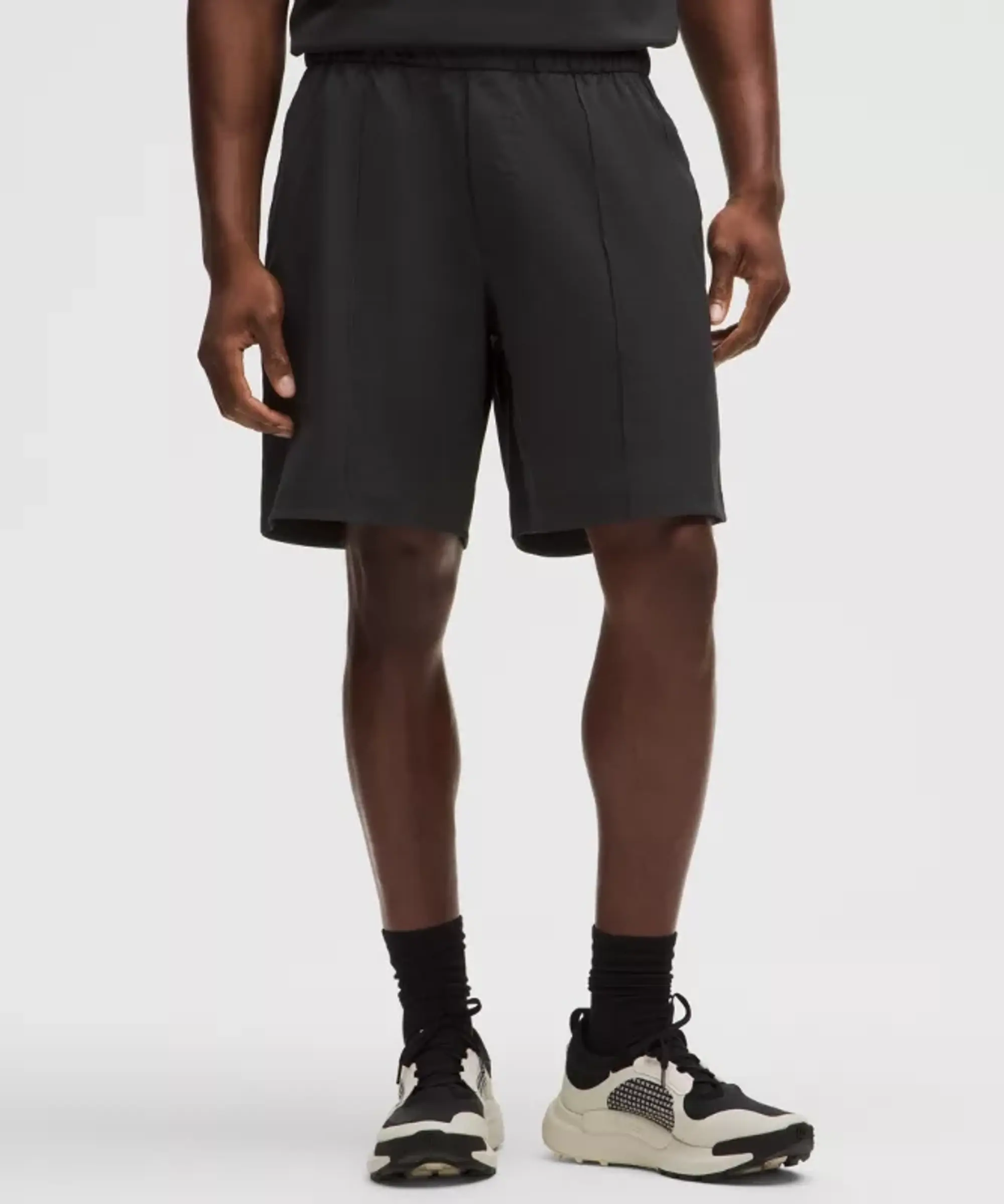 lululemon – Men's Woven Pintuck Pull-On Shorts – 8" – Color Black – Size L