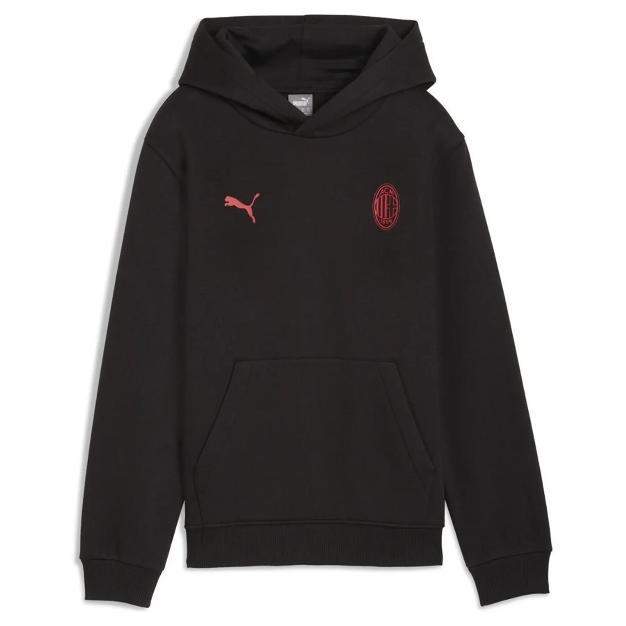 Acm Ftbless Hoodie Jr Fl Puma Black-For All Time Red - ['Black']