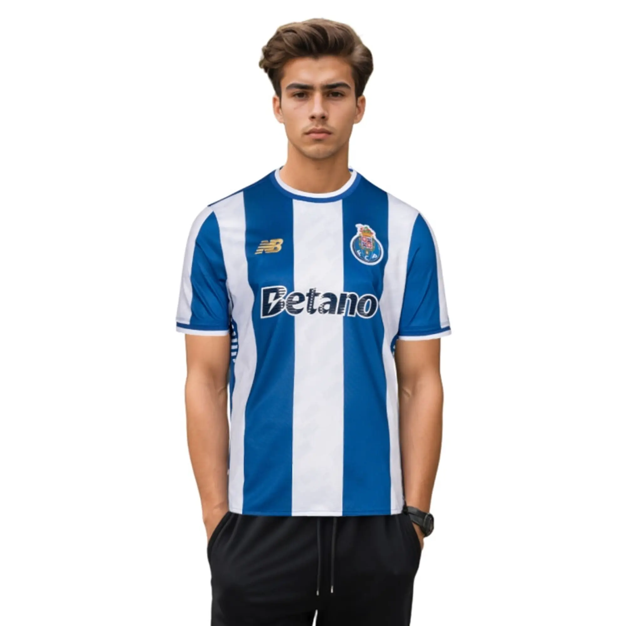 FC Porto Men's New Balance Home Short Sleeve Jersey Polyester