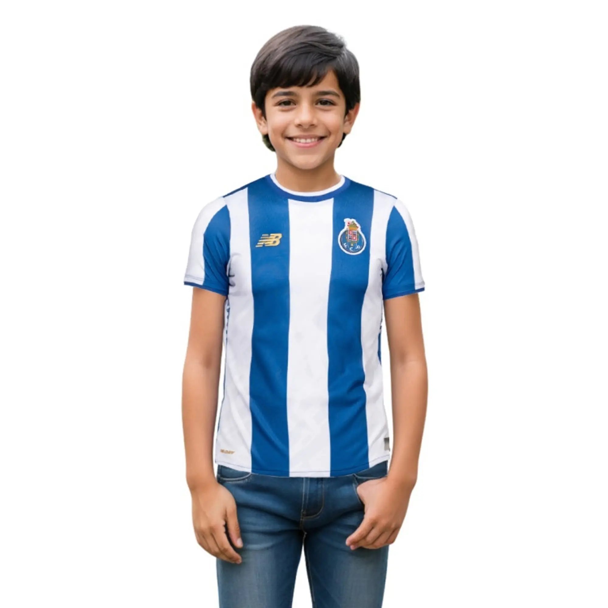 FC Porto Kids' New Balance Home Youth Short Sleeve Jersey Polyester