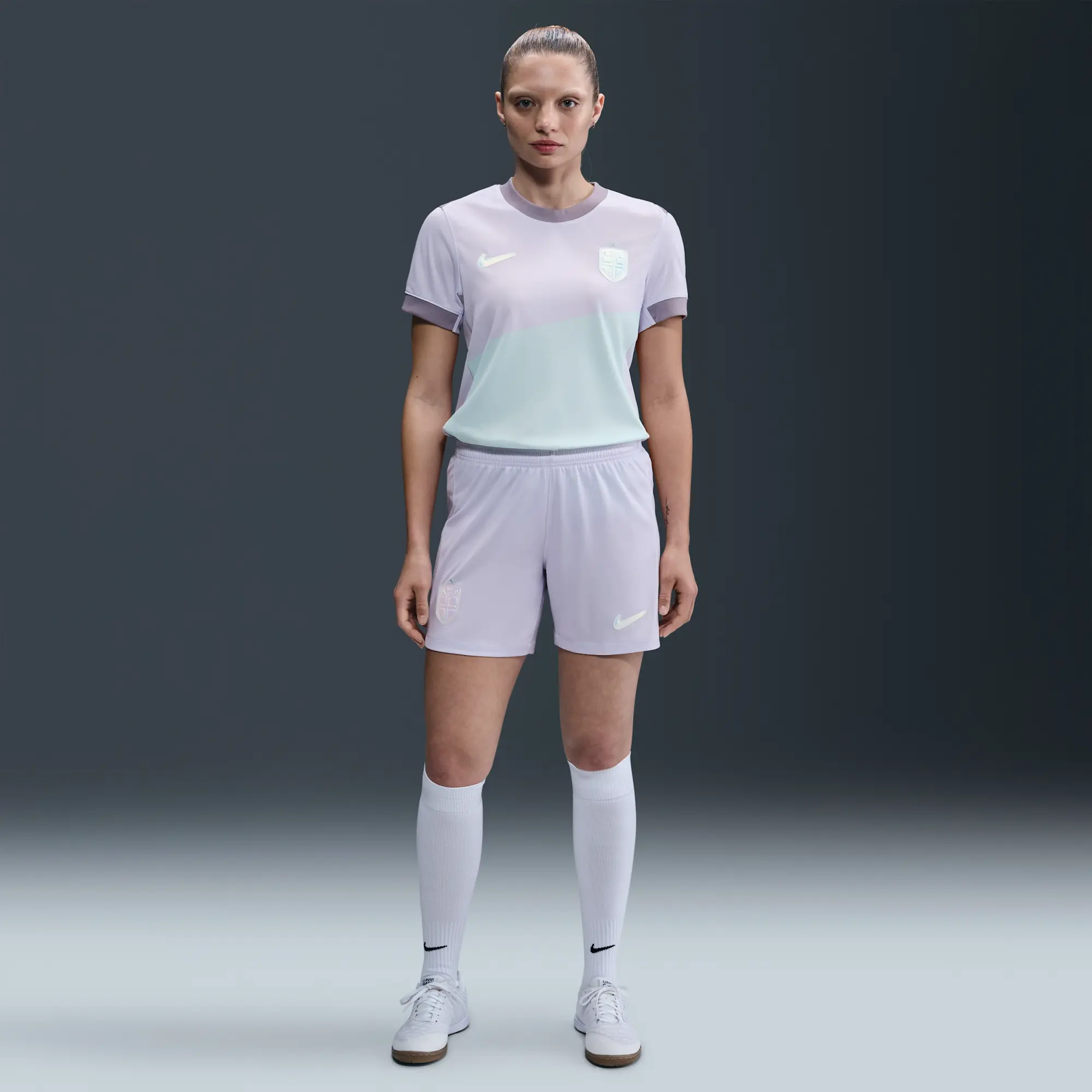 Norway 2025/26 Stadium Away Women's Nike Dri-FIT Football Replica Shorts - Purple - Sustainable Materials