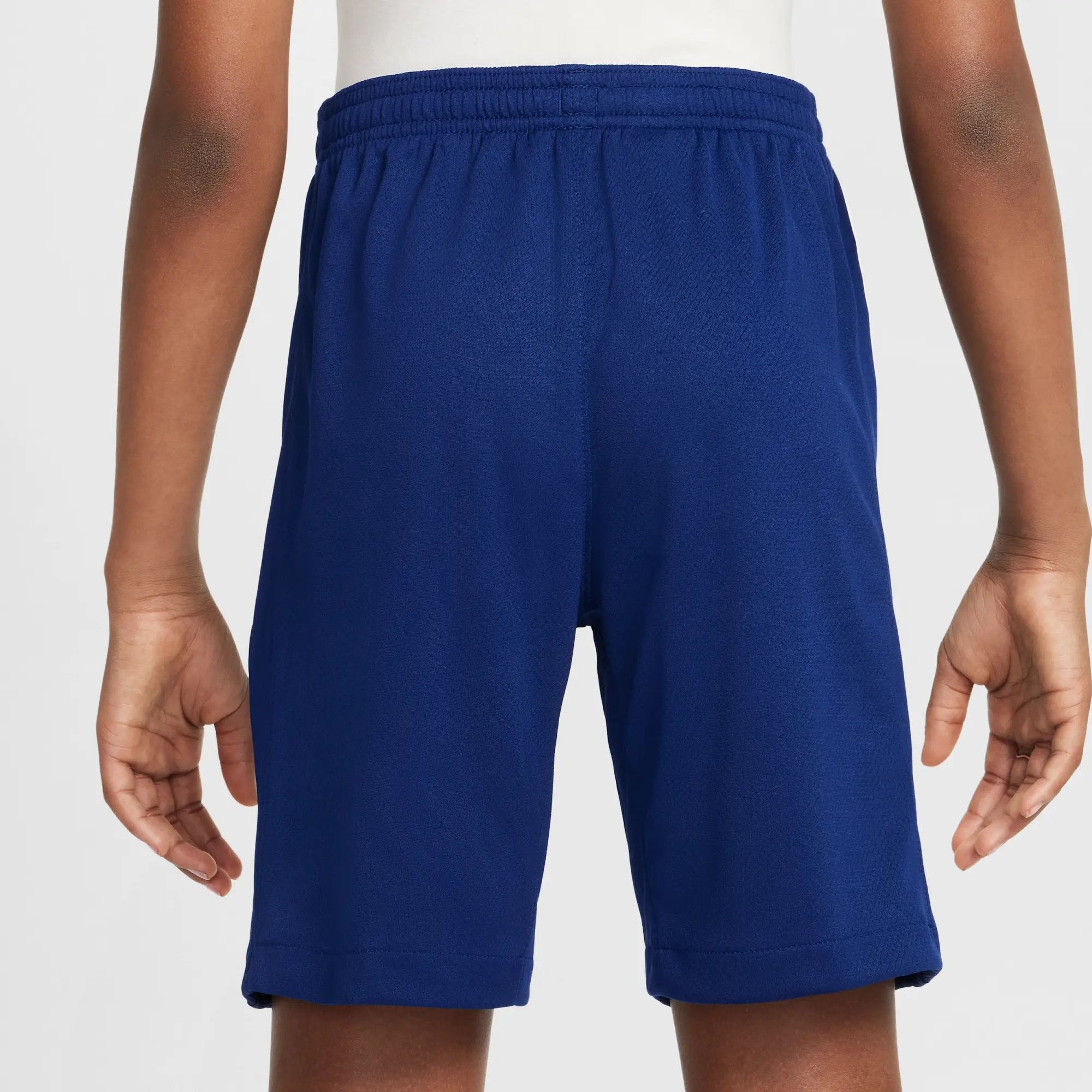 Norway 2025/26 Stadium Home Older Kids' Nike Dri-FIT Football Replica Shorts - Blue - Polyester