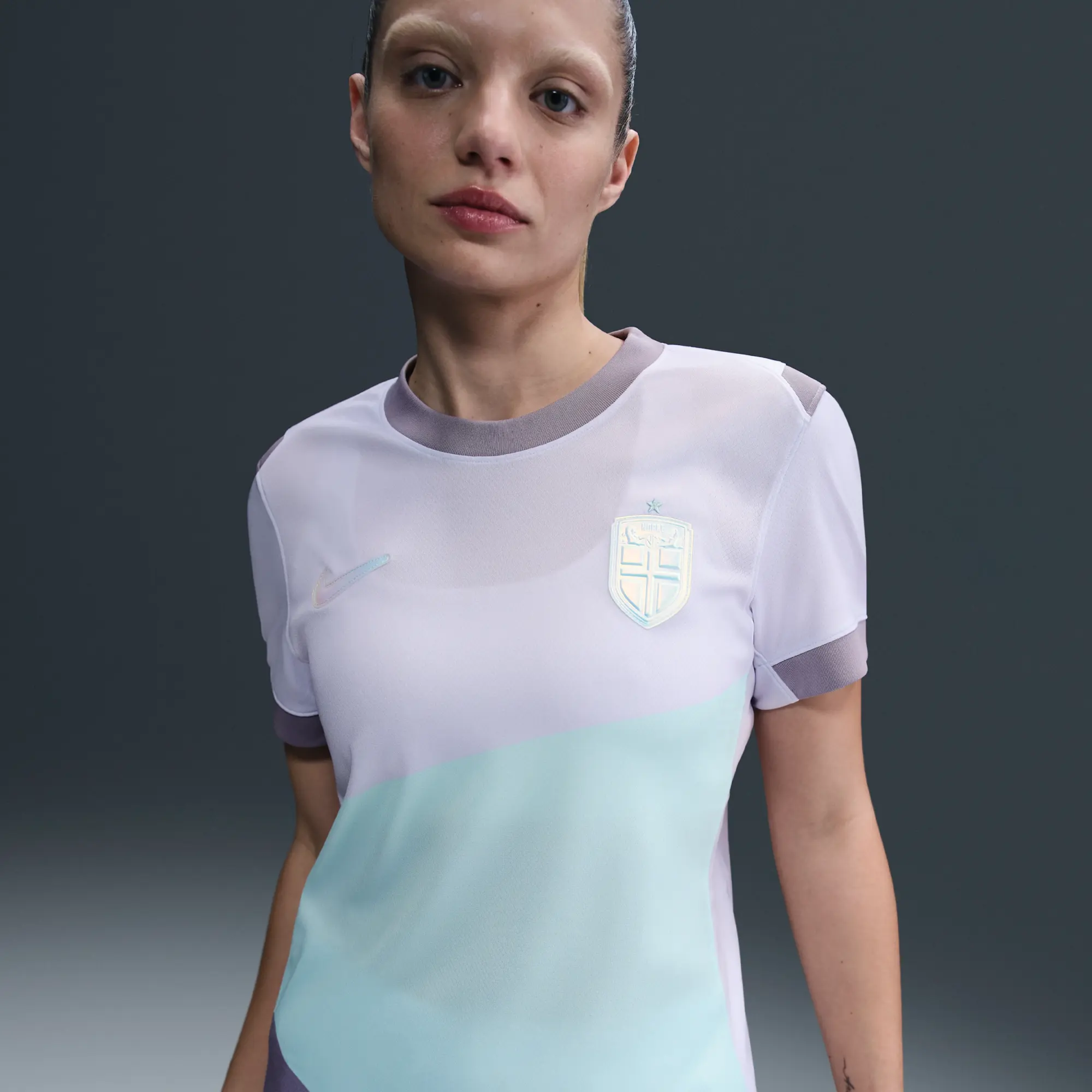 Norway 2025 Stadium Away (Women's Team) Women's Nike Dri-FIT Football Replica Shirt - Purple - Polyester