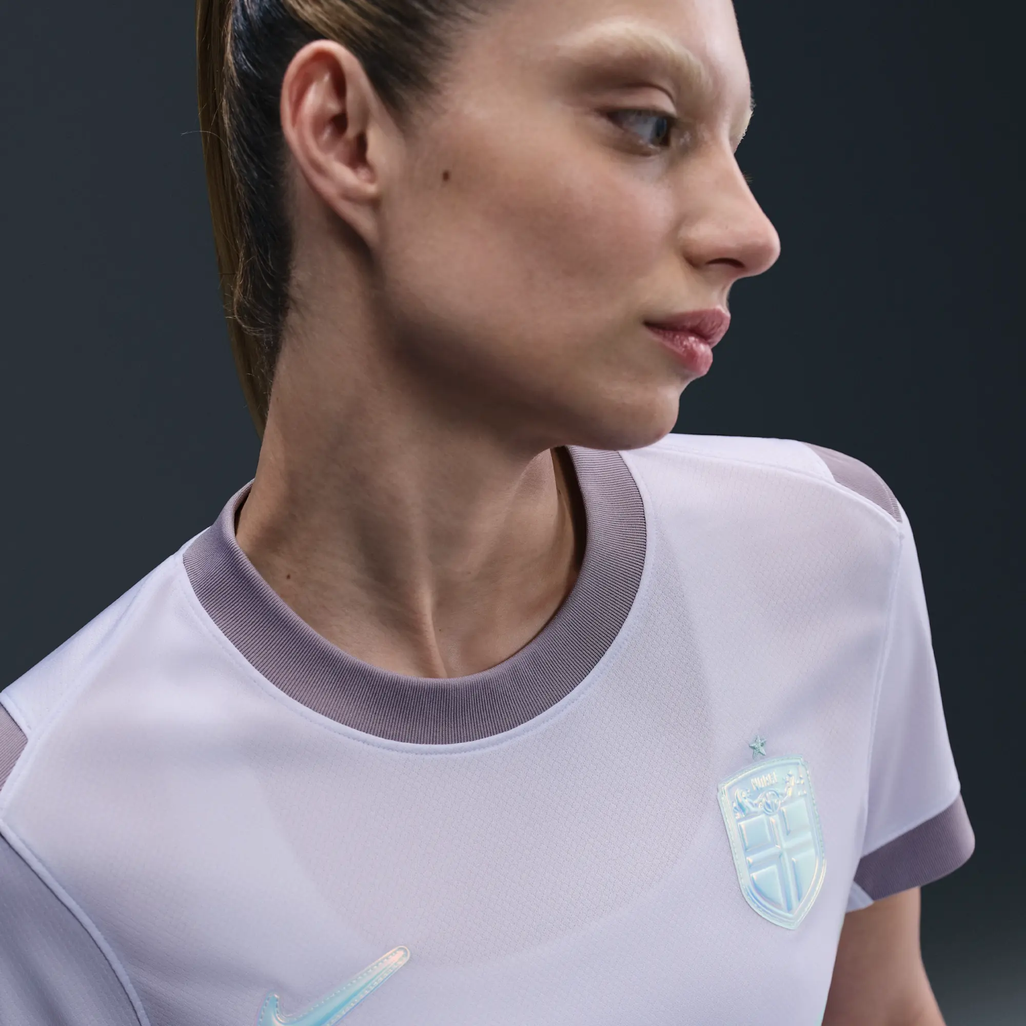 Norway 2025 Stadium Away (Women's Team) Women's Nike Dri-FIT Football Replica Shirt - Purple - Polyester