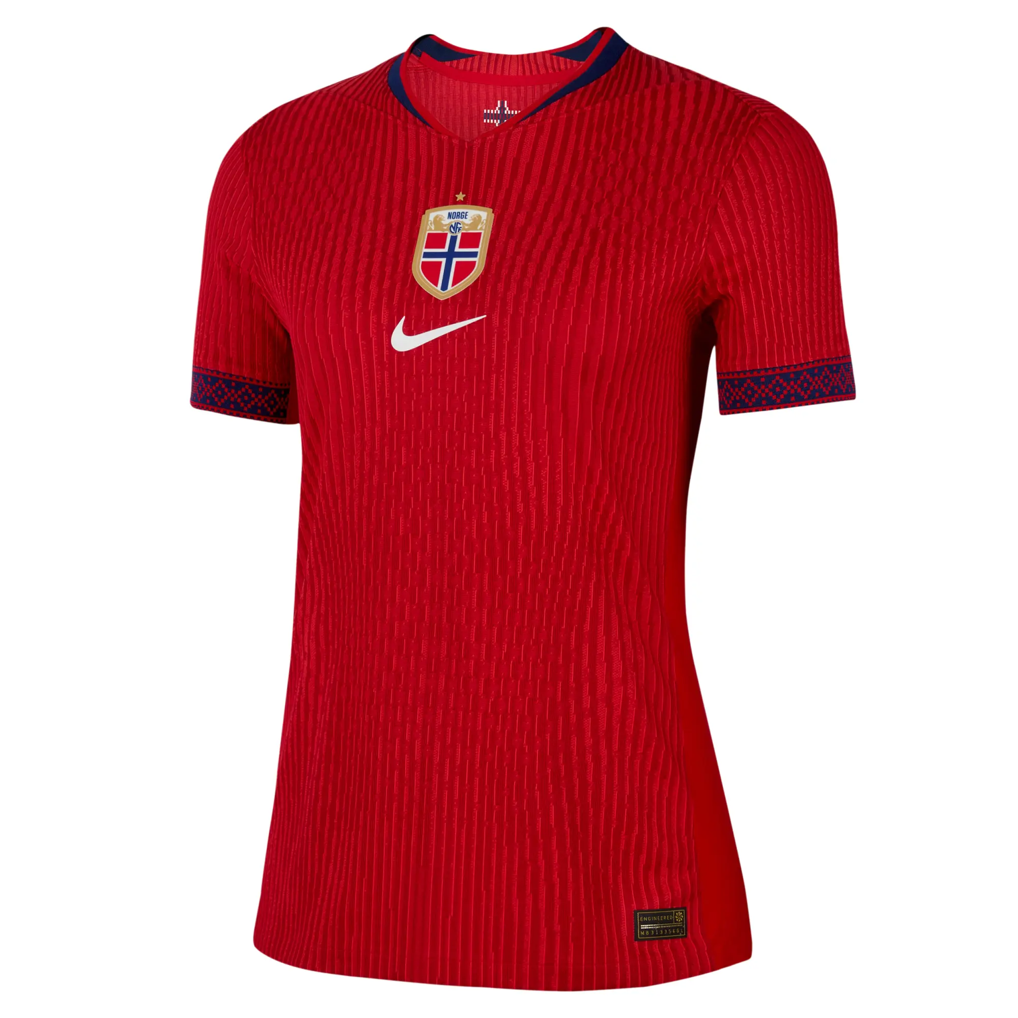 Norway 2025 Match Home (Women's Team) Women's Nike Dri-FIT ADV Football Authentic Shirt - Red - Polyester