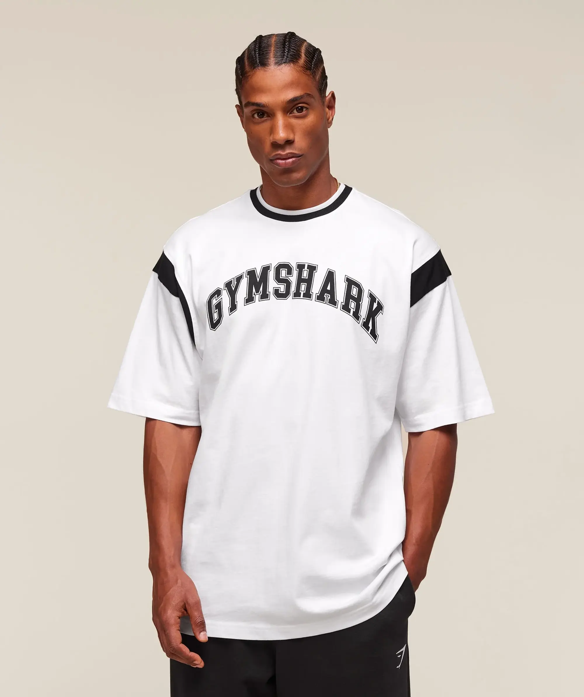  GSLC Oversized T-Shirt - White/Black