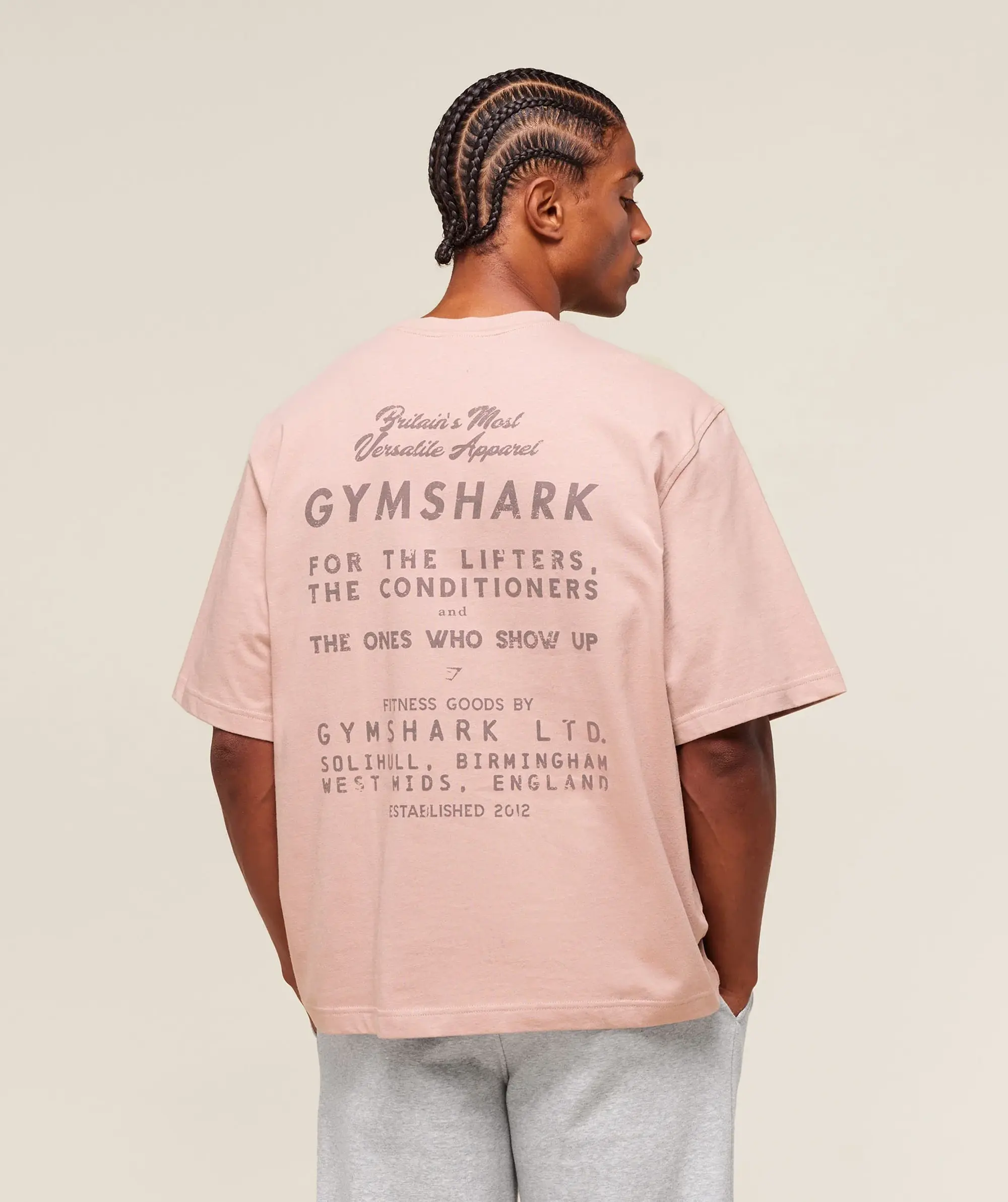  For The Lifters Boxy T-Shirt - Rest Pink